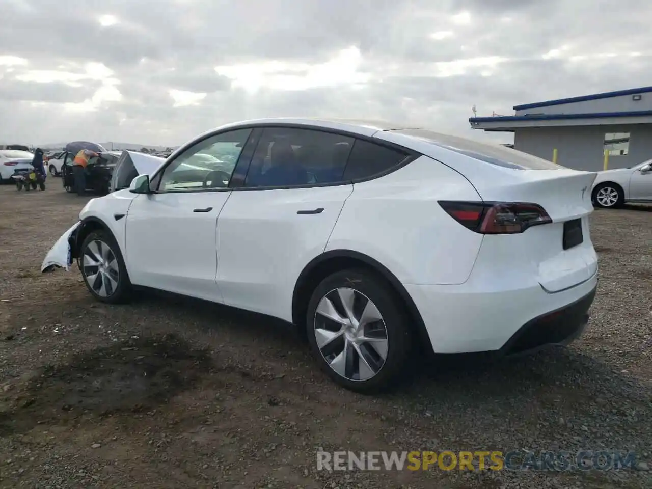 2 Photograph of a damaged car 5YJYGDEE4MF229265 TESLA MODEL Y 2021