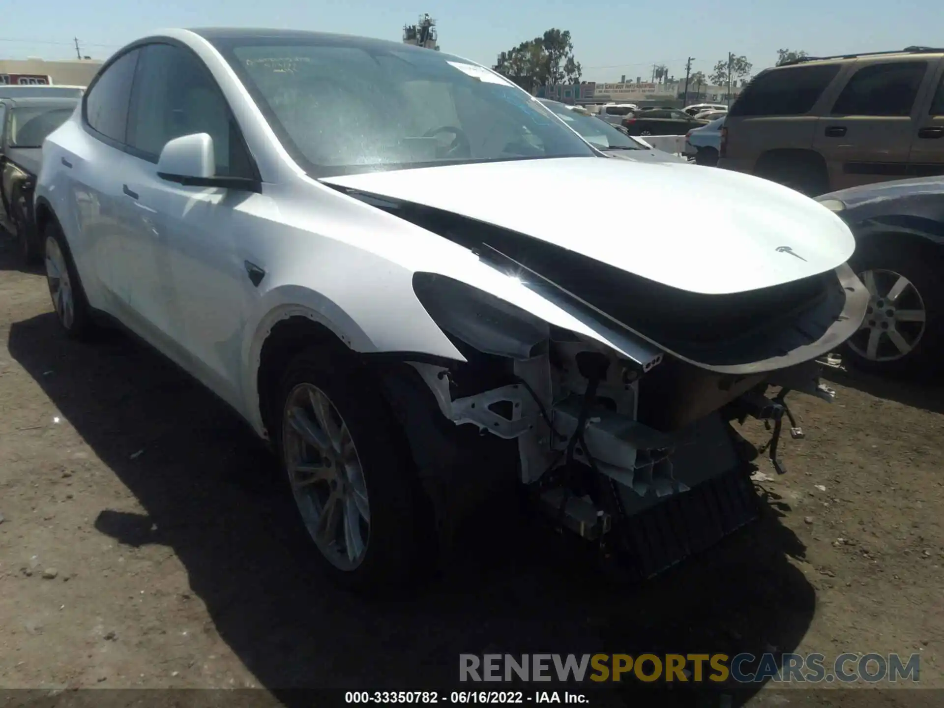 1 Photograph of a damaged car 5YJYGDEE4MF277364 TESLA MODEL Y 2021