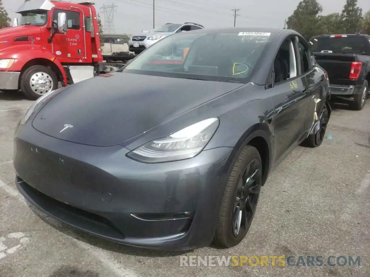 2 Photograph of a damaged car 5YJYGDEE4MF278563 TESLA MODEL Y 2021