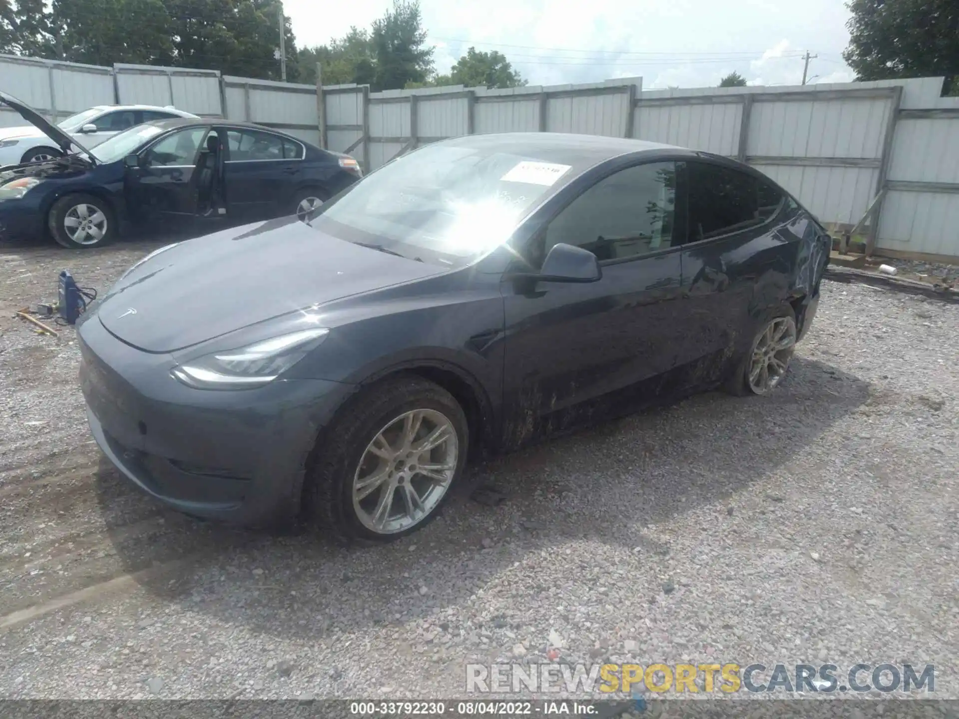 2 Photograph of a damaged car 5YJYGDEE4MF279342 TESLA MODEL Y 2021