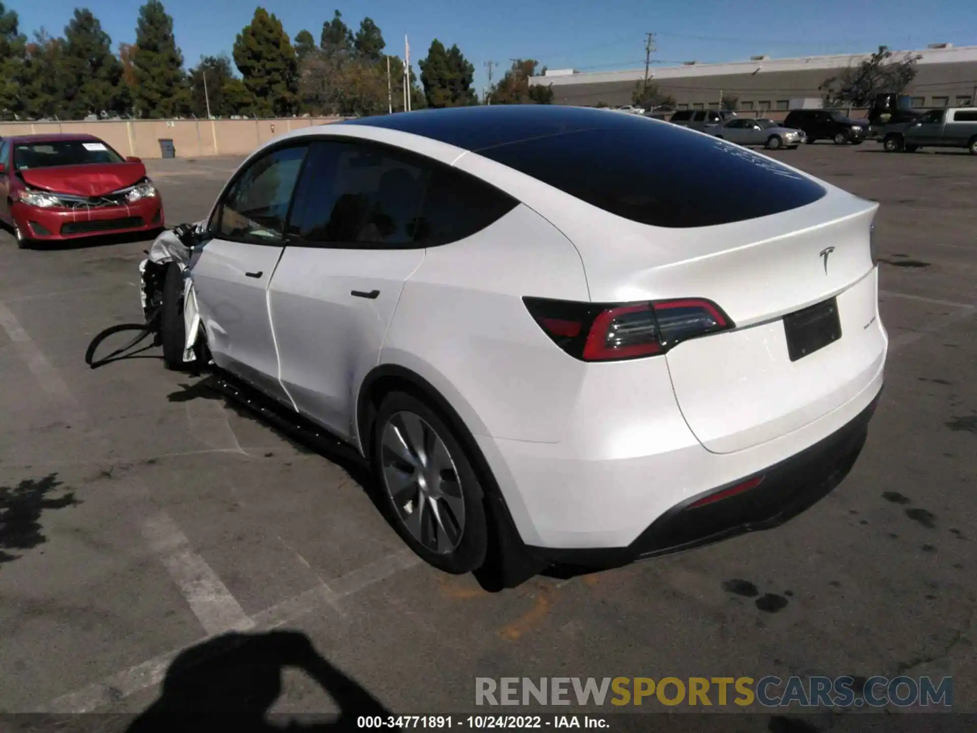 3 Photograph of a damaged car 5YJYGDEE4MF281771 TESLA MODEL Y 2021