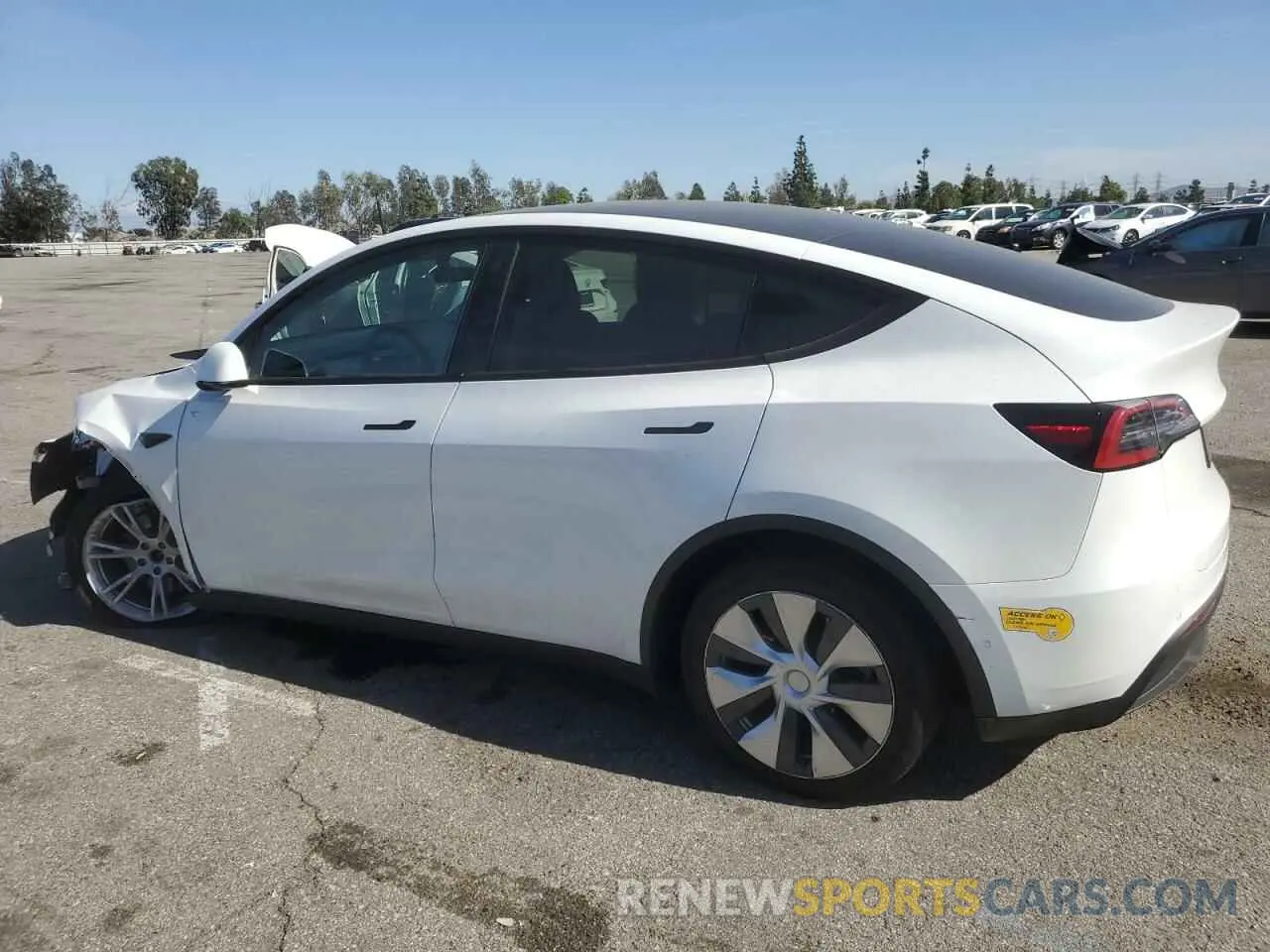 2 Photograph of a damaged car 5YJYGDEE4MF284783 TESLA MODEL Y 2021