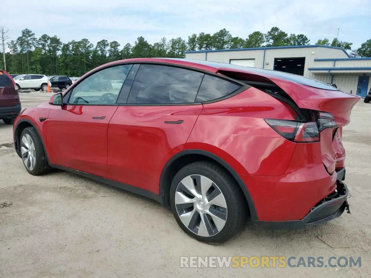 2 Photograph of a damaged car 5YJYGDEE4MF297663 TESLA MODEL Y 2021