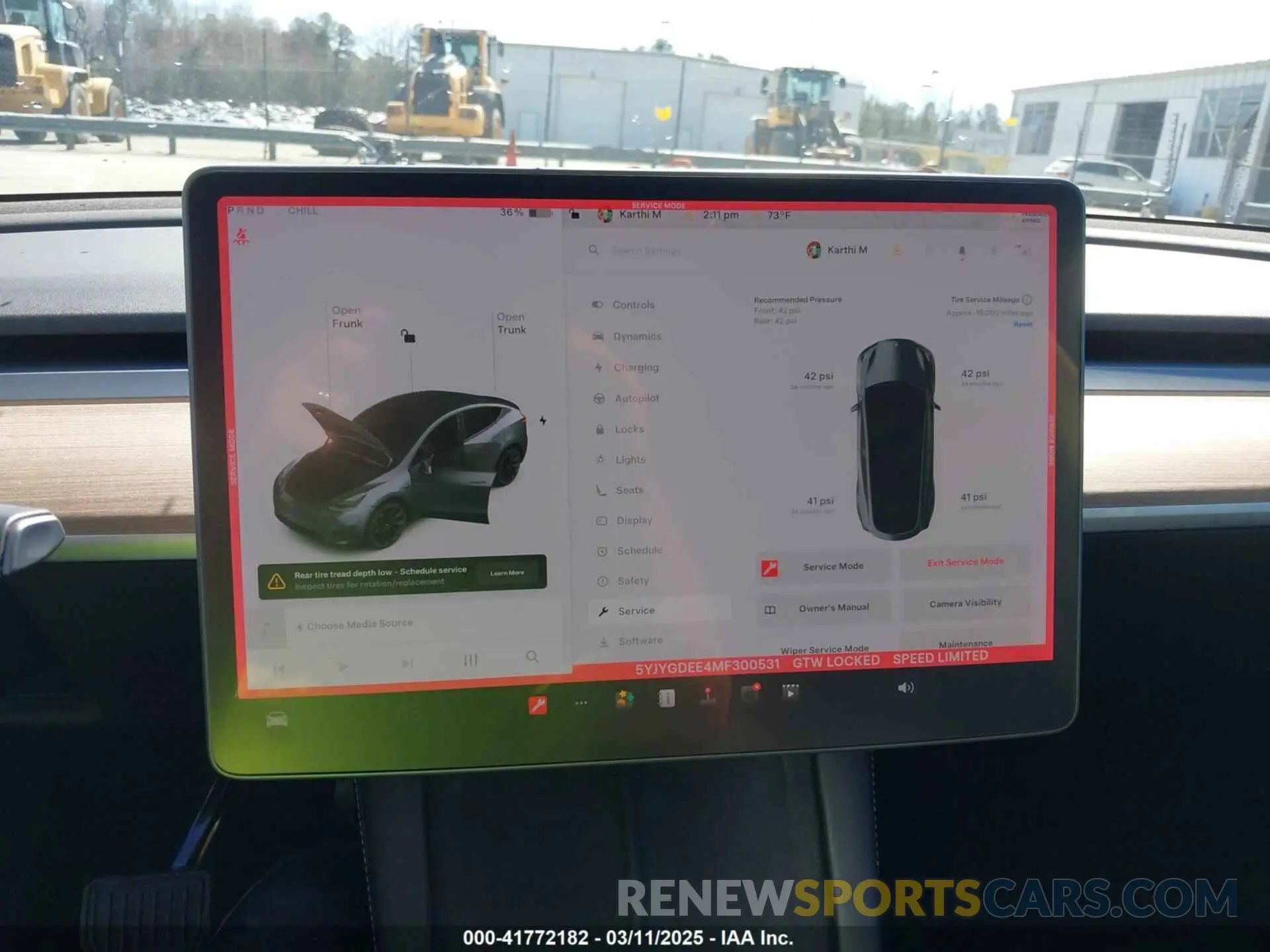 18 Photograph of a damaged car 5YJYGDEE4MF300531 TESLA MODEL Y 2021