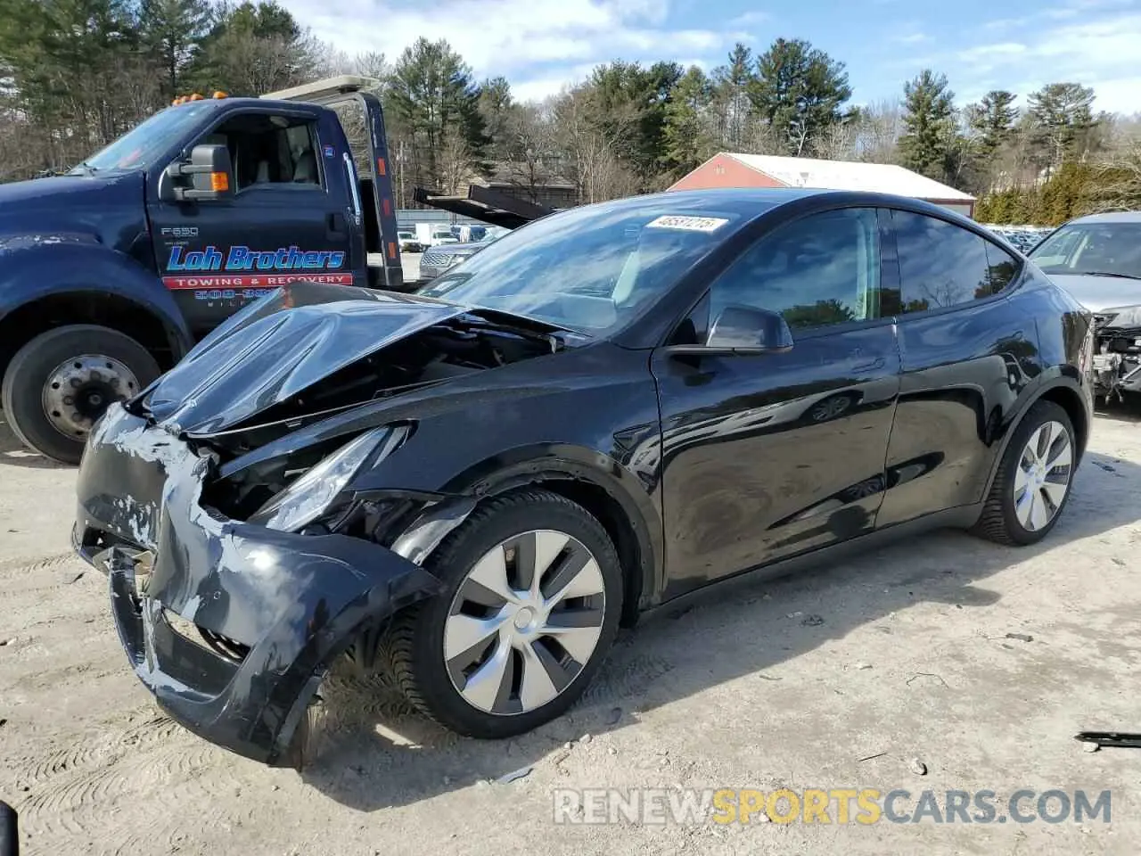 1 Photograph of a damaged car 5YJYGDEE5MF065024 TESLA MODEL Y 2021