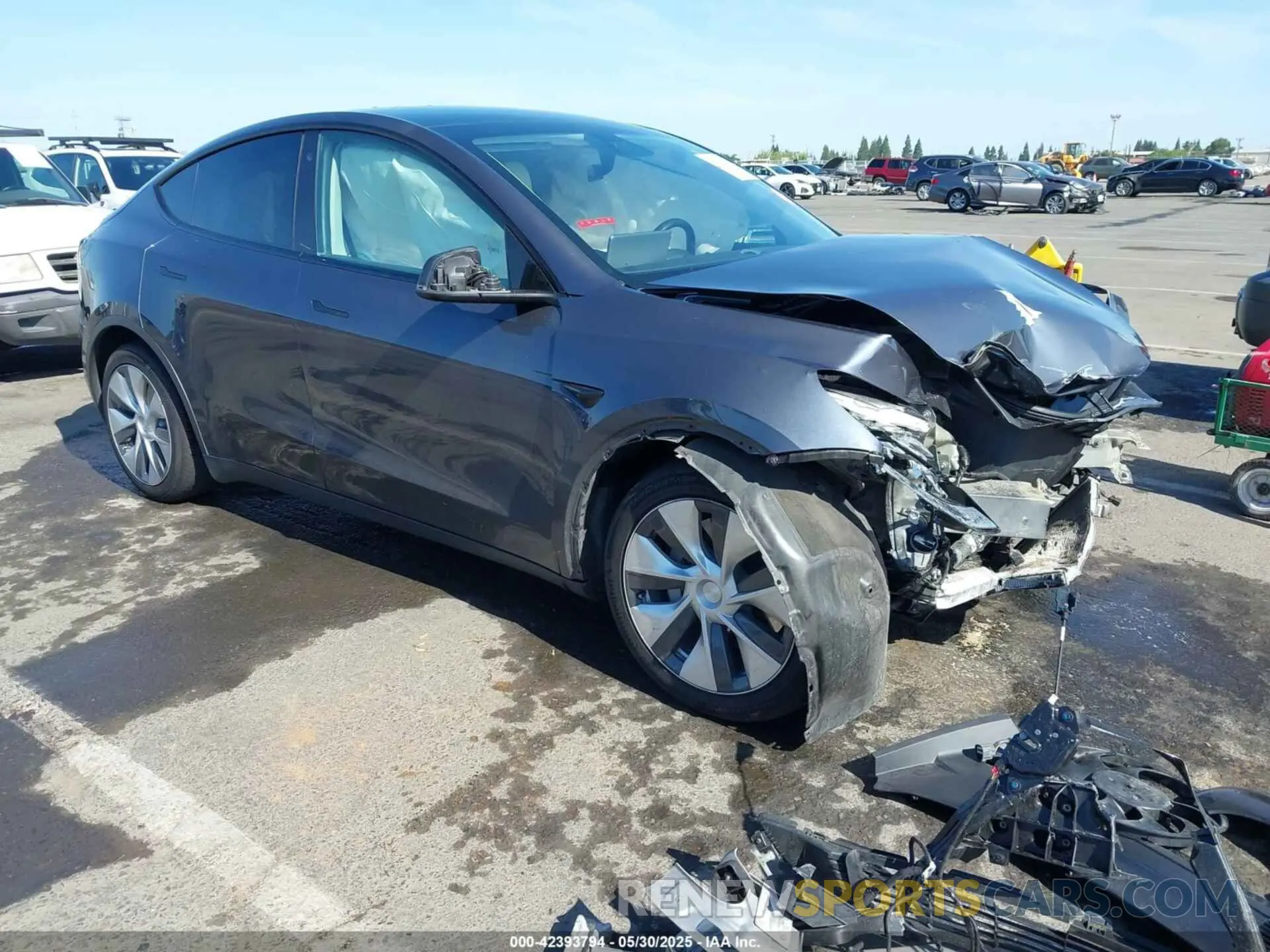 1 Photograph of a damaged car 5YJYGDEE5MF066948 TESLA MODEL Y 2021