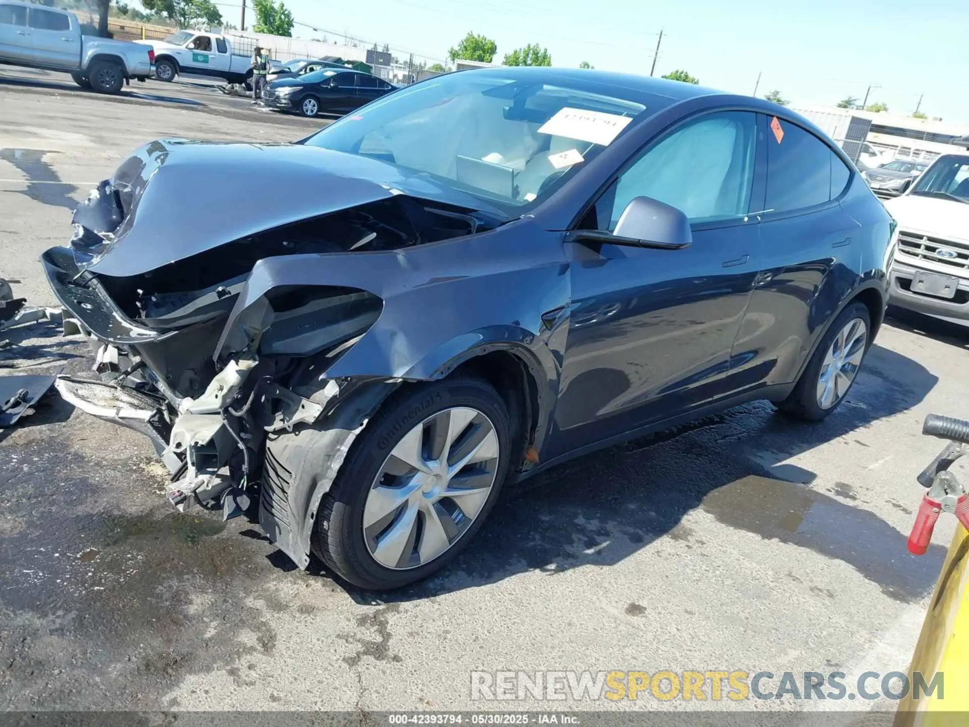 2 Photograph of a damaged car 5YJYGDEE5MF066948 TESLA MODEL Y 2021