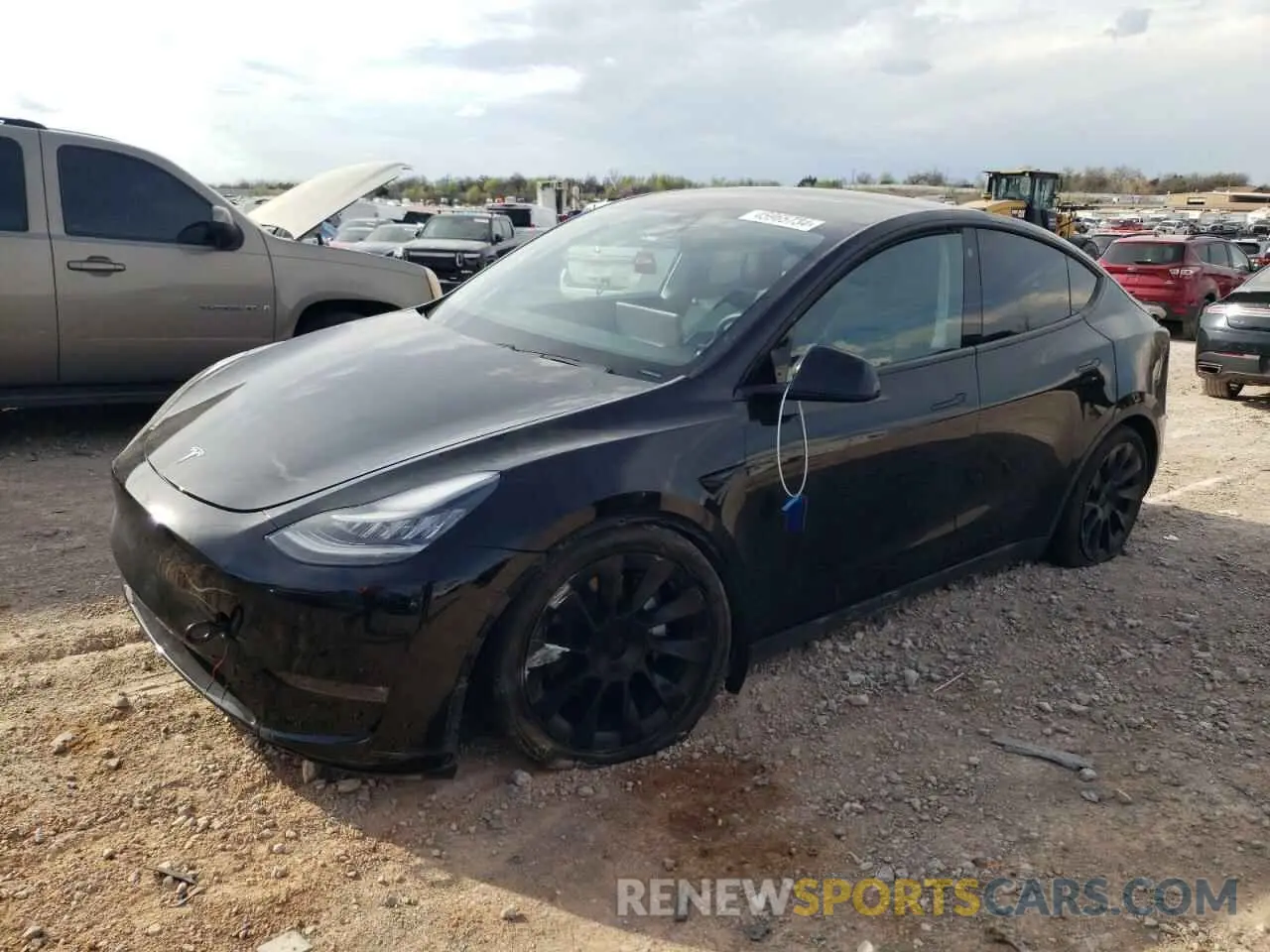 1 Photograph of a damaged car 5YJYGDEE5MF076508 TESLA MODEL Y 2021