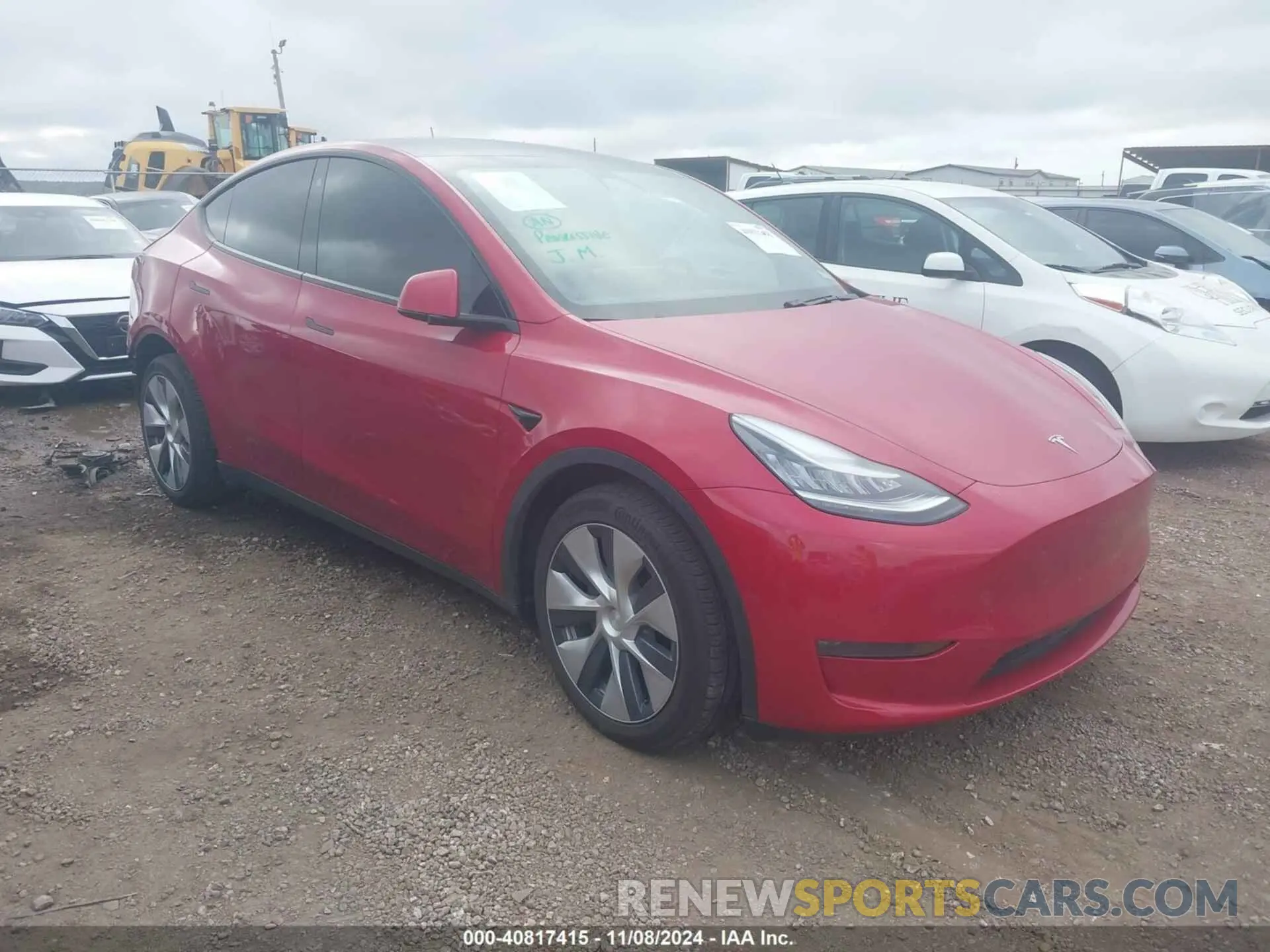 1 Photograph of a damaged car 5YJYGDEE5MF083684 TESLA MODEL Y 2021