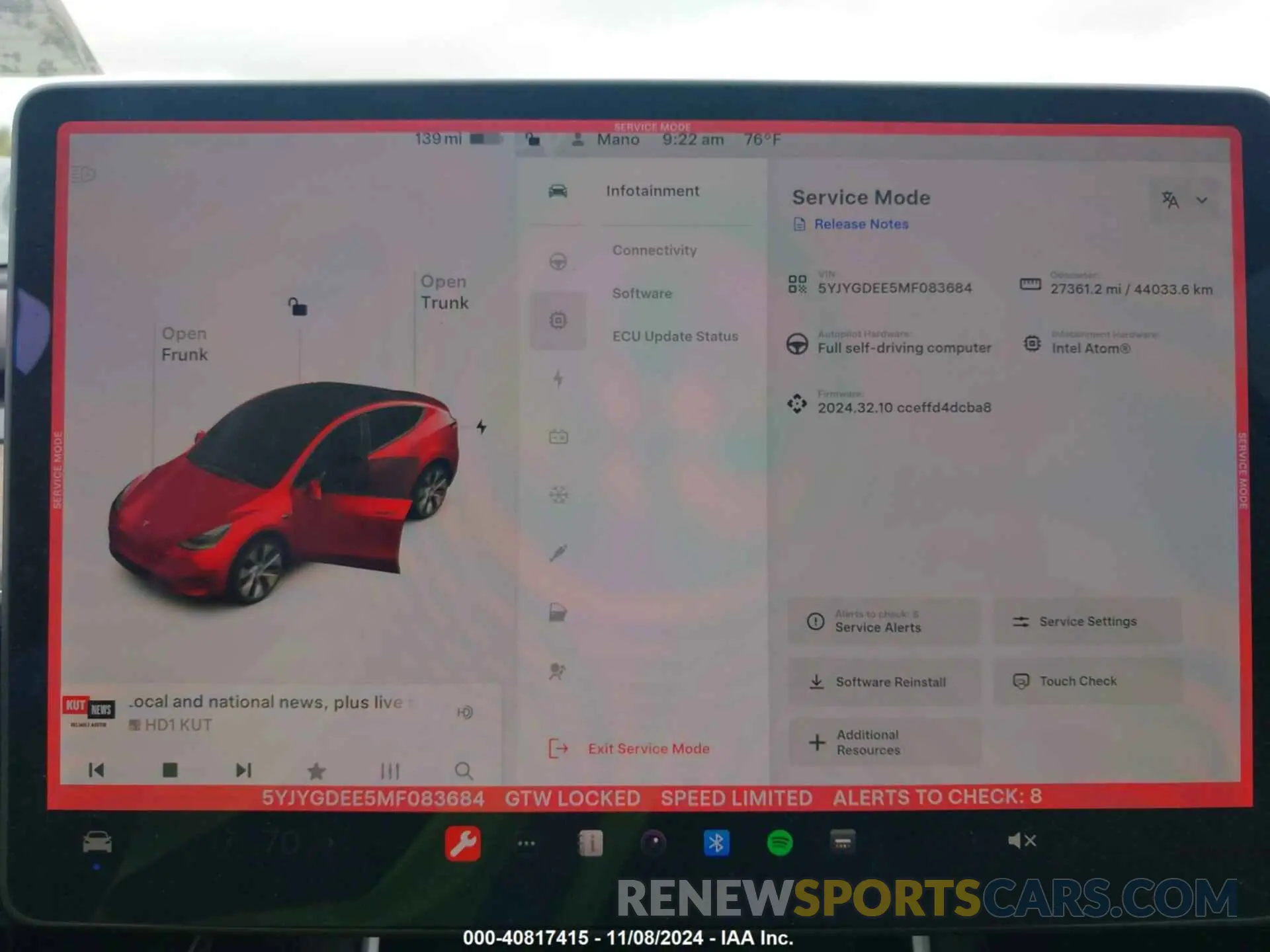 19 Photograph of a damaged car 5YJYGDEE5MF083684 TESLA MODEL Y 2021