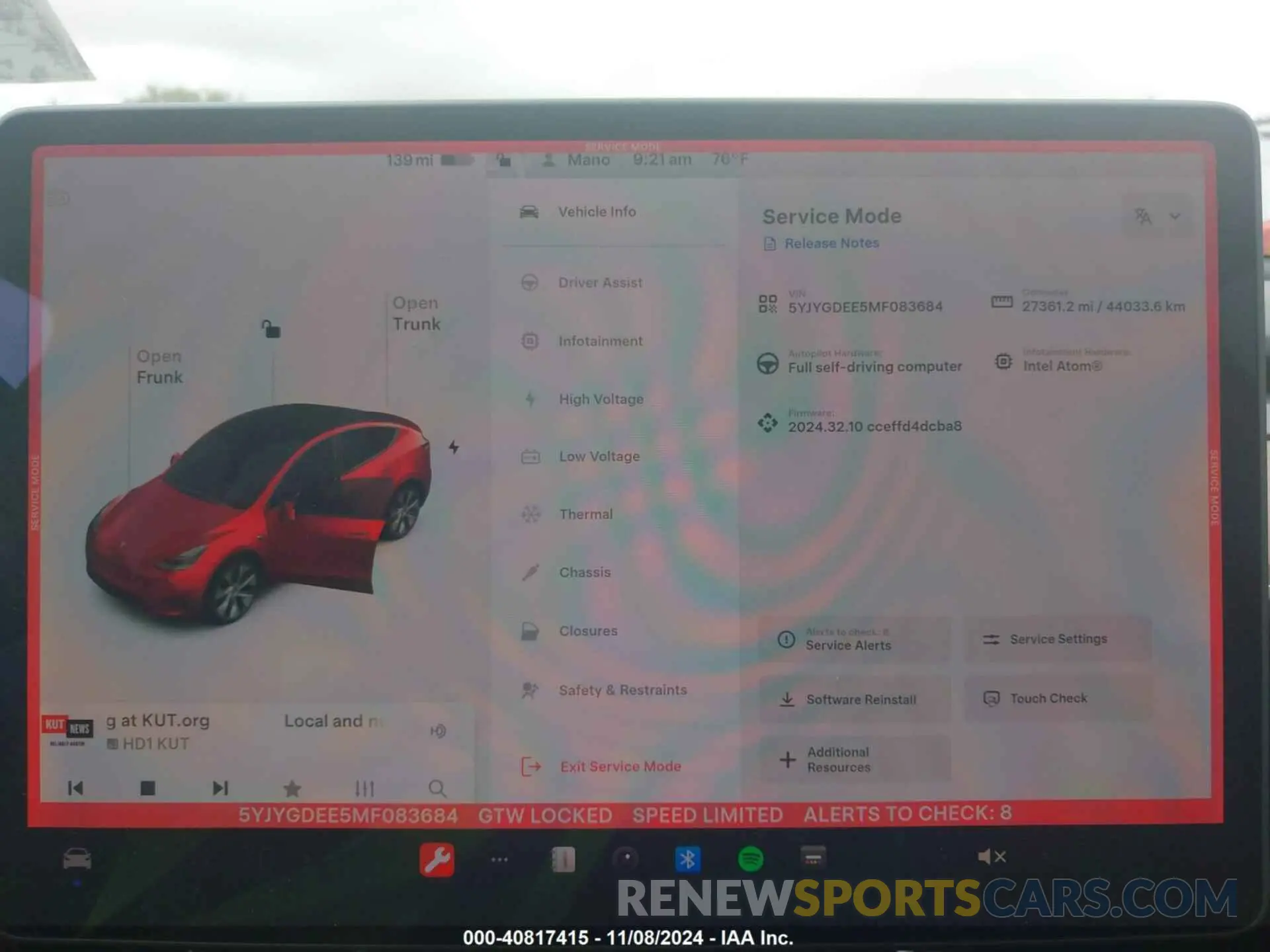 7 Photograph of a damaged car 5YJYGDEE5MF083684 TESLA MODEL Y 2021