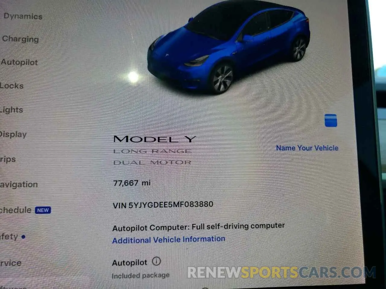 9 Photograph of a damaged car 5YJYGDEE5MF083880 TESLA MODEL Y 2021