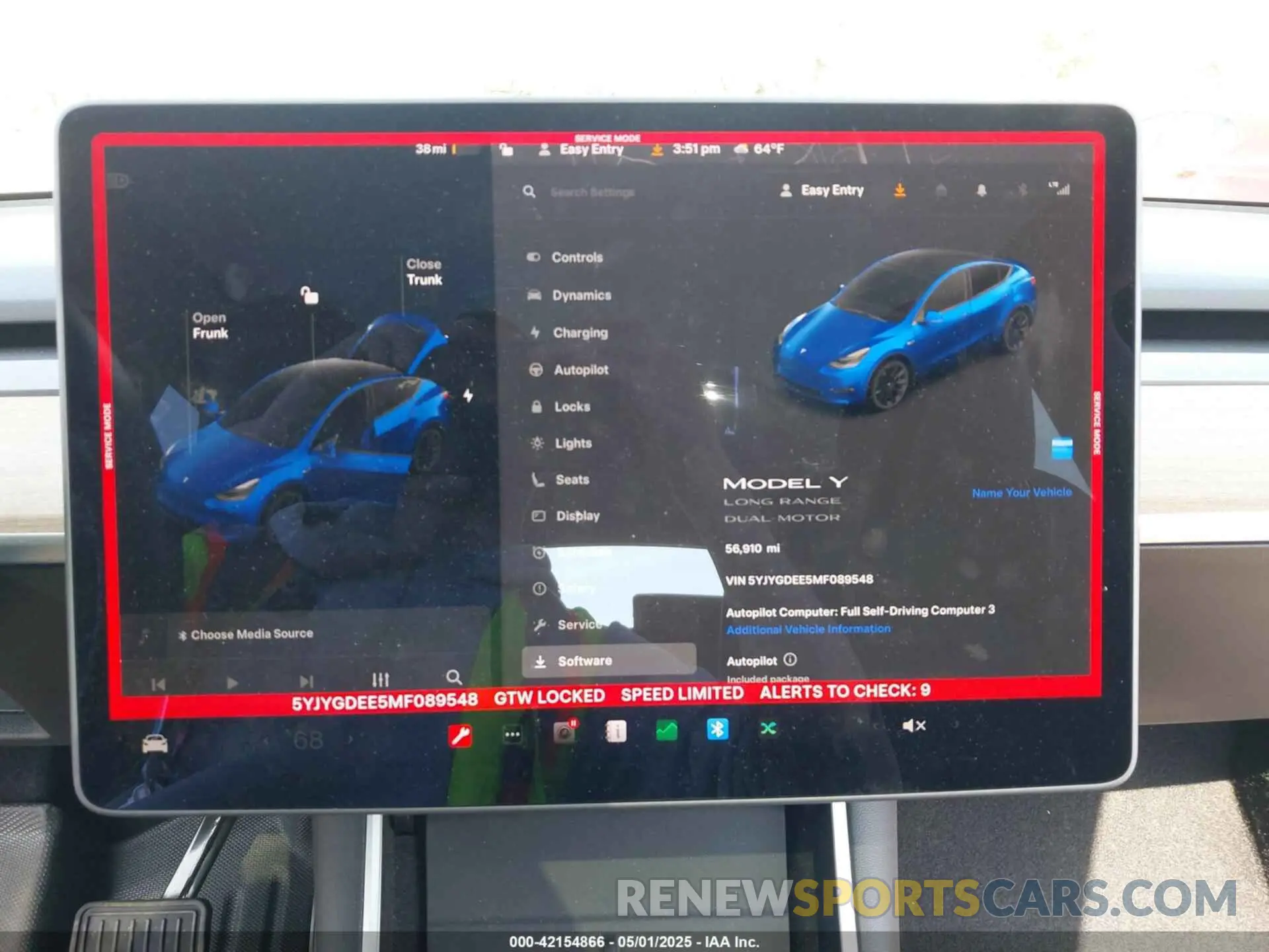 15 Photograph of a damaged car 5YJYGDEE5MF089548 TESLA MODEL Y 2021