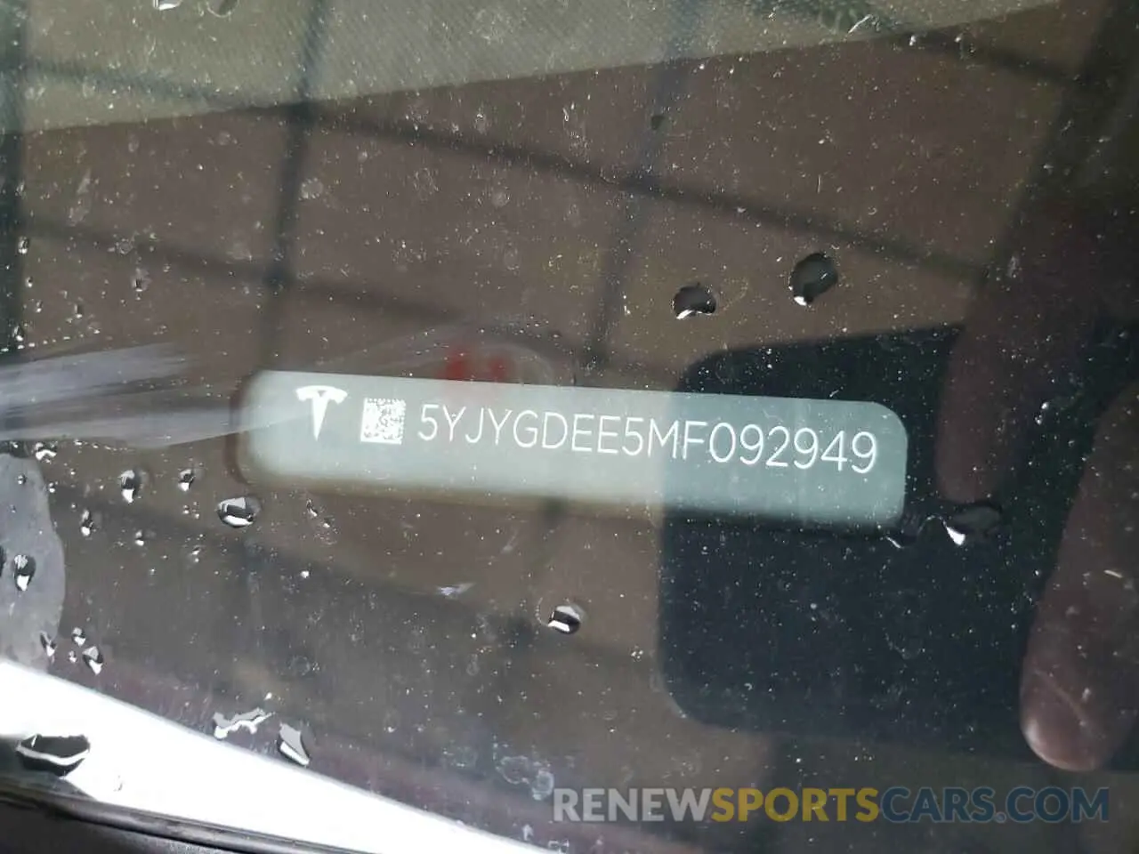 12 Photograph of a damaged car 5YJYGDEE5MF092949 TESLA MODEL Y 2021