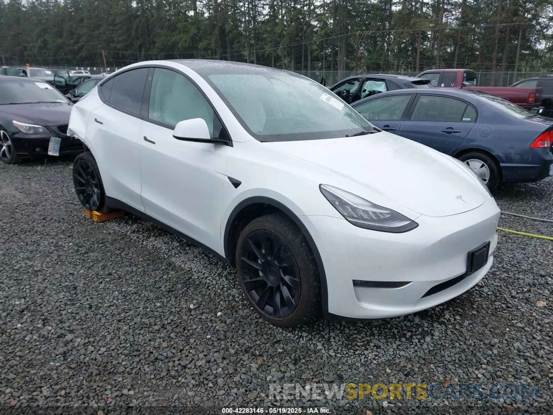1 Photograph of a damaged car 5YJYGDEE5MF095771 TESLA MODEL Y 2021
