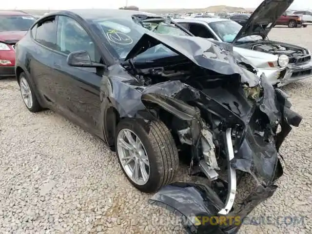 1 Photograph of a damaged car 5YJYGDEE5MF153734 TESLA MODEL Y 2021