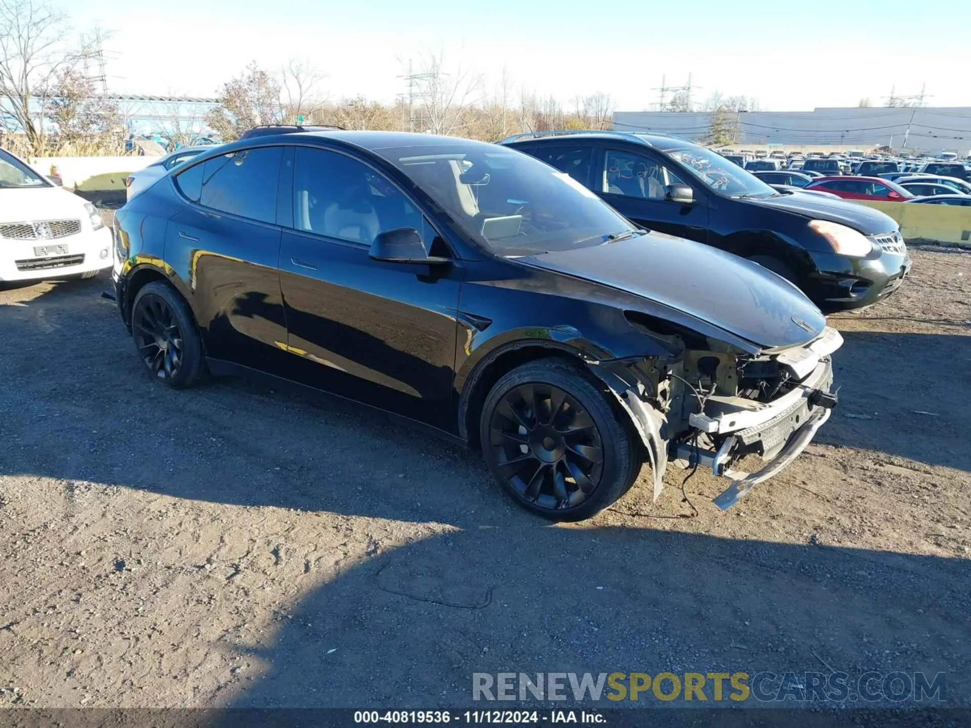 1 Photograph of a damaged car 5YJYGDEE5MF180707 TESLA MODEL Y 2021