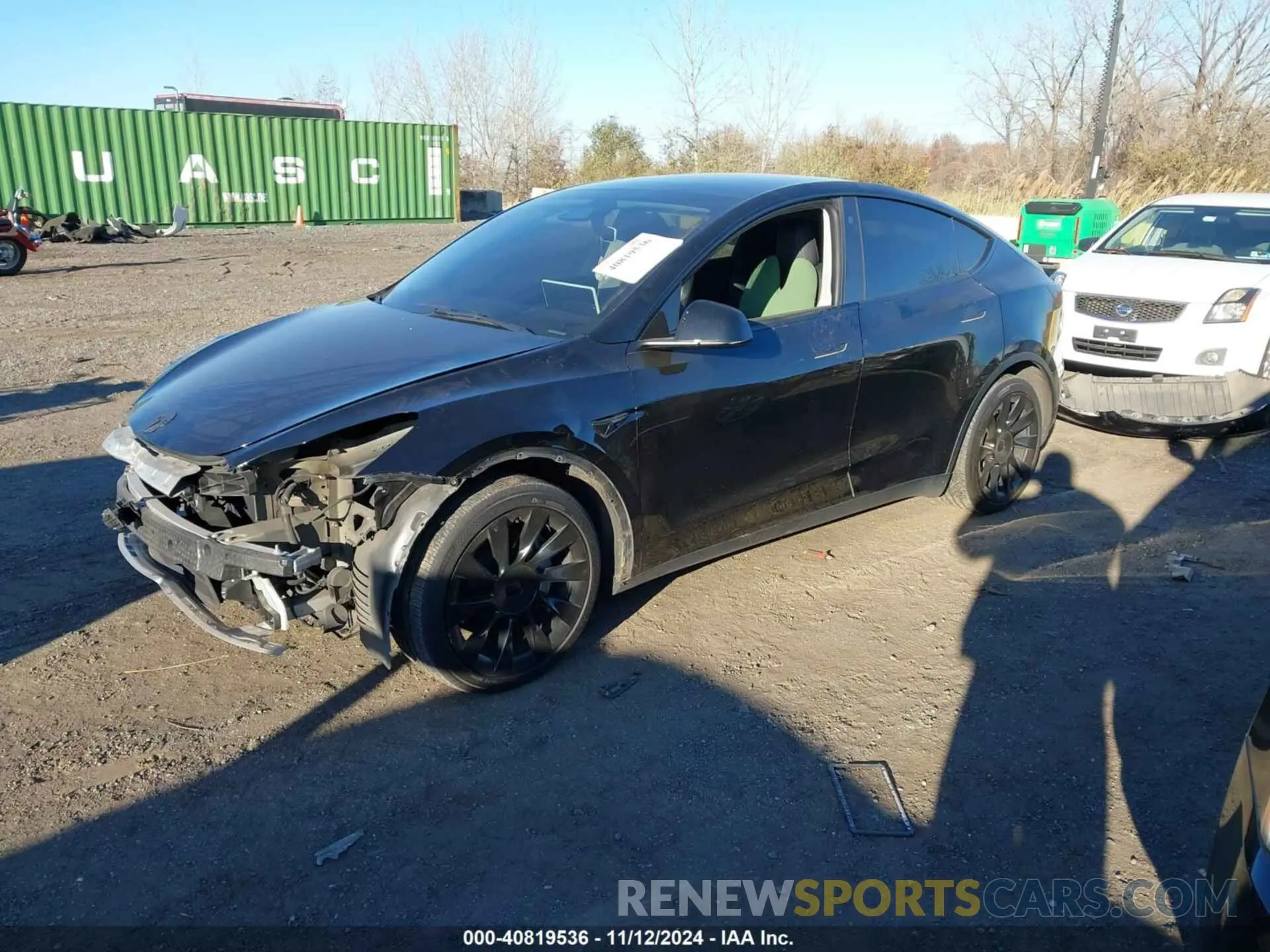 2 Photograph of a damaged car 5YJYGDEE5MF180707 TESLA MODEL Y 2021