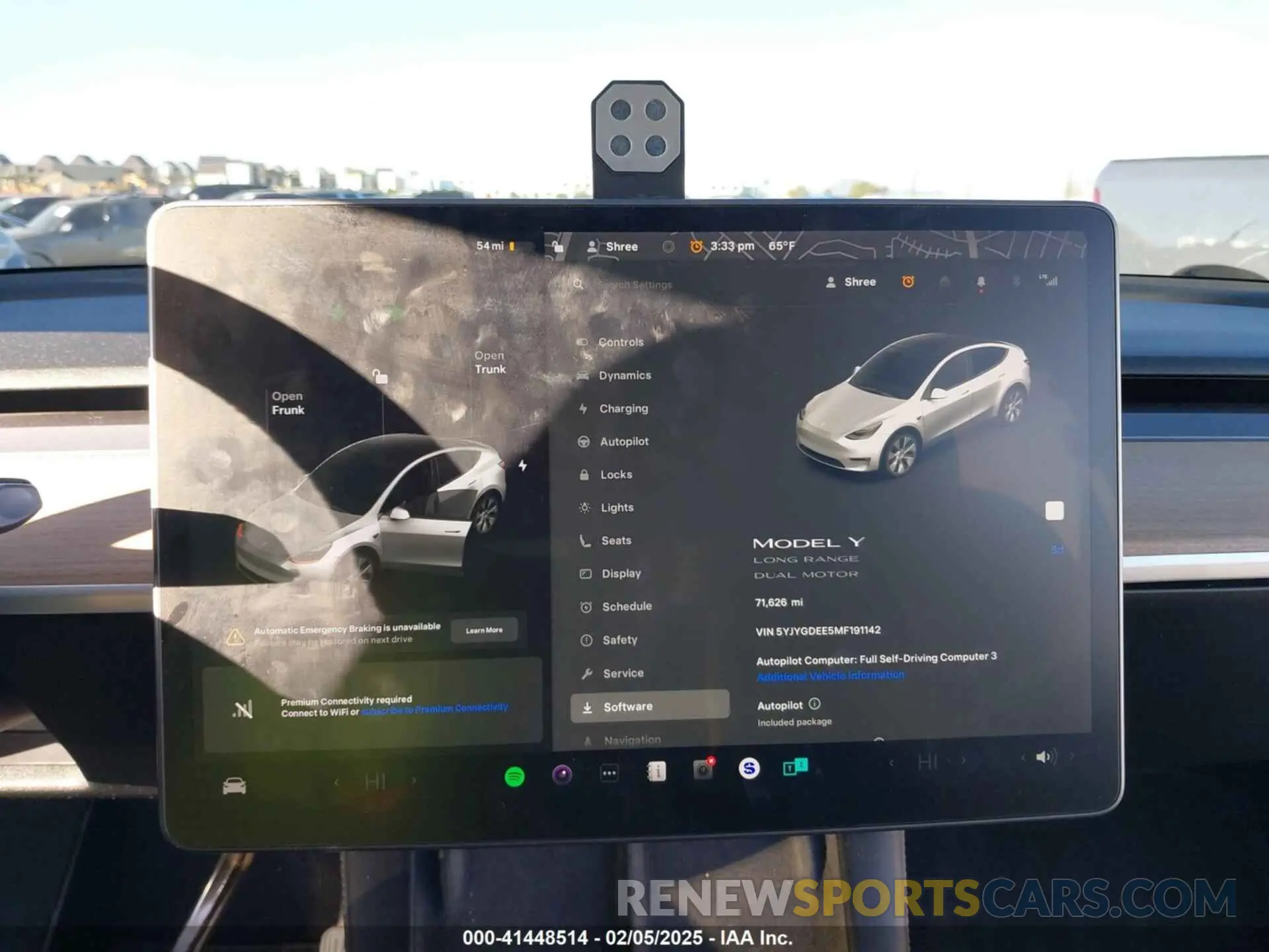 7 Photograph of a damaged car 5YJYGDEE5MF191142 TESLA MODEL Y 2021