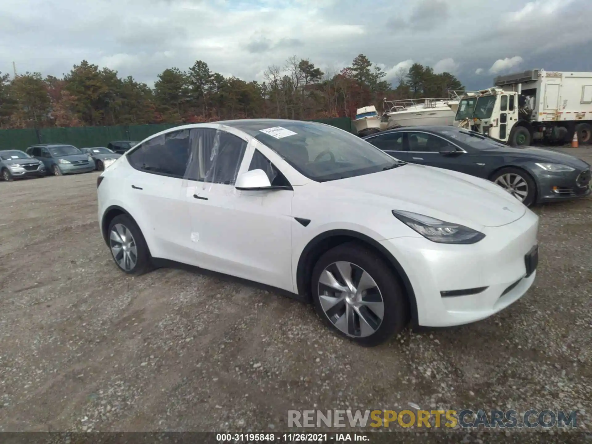 1 Photograph of a damaged car 5YJYGDEE5MF200888 TESLA MODEL Y 2021