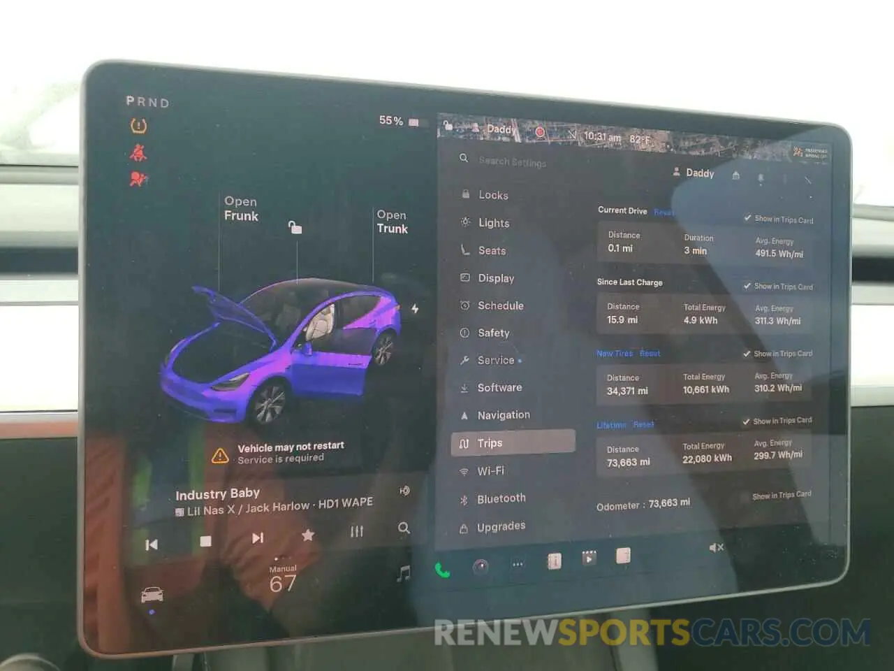 9 Photograph of a damaged car 5YJYGDEE5MF203130 TESLA MODEL Y 2021