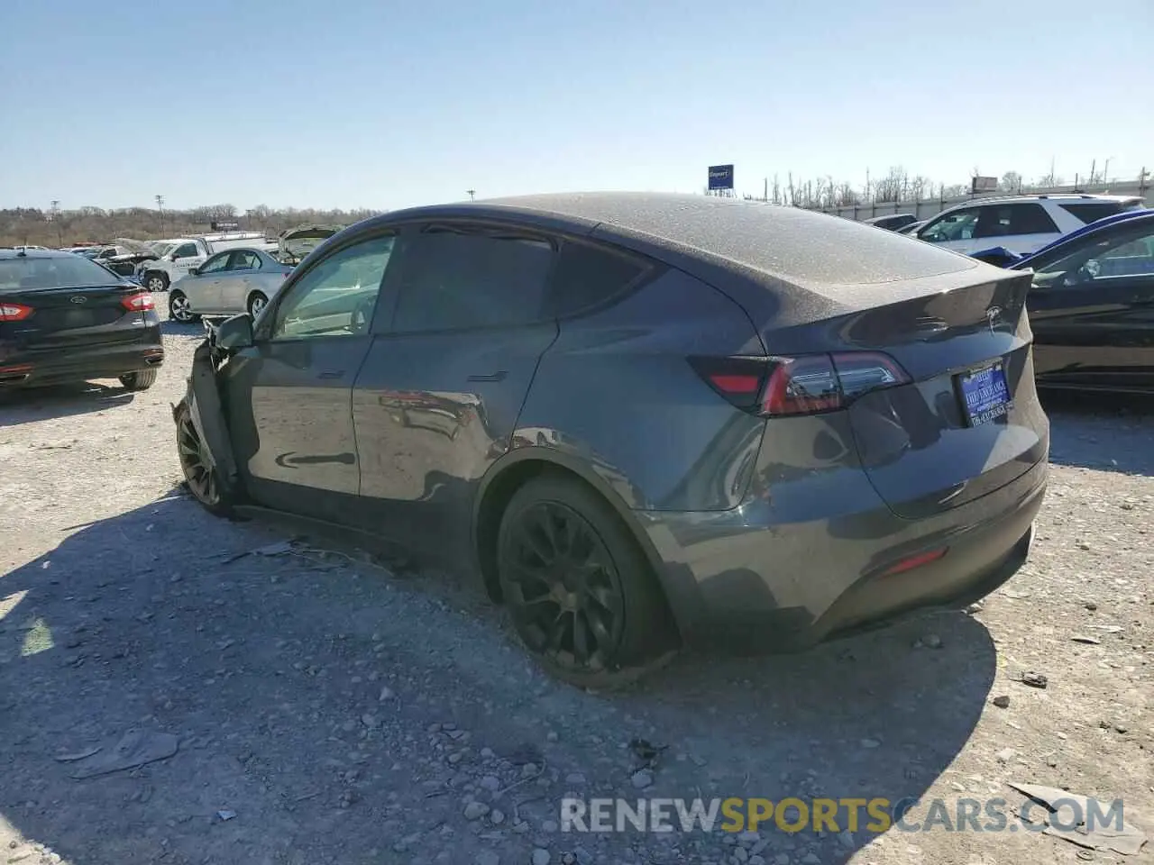 2 Photograph of a damaged car 5YJYGDEE5MF211051 TESLA MODEL Y 2021