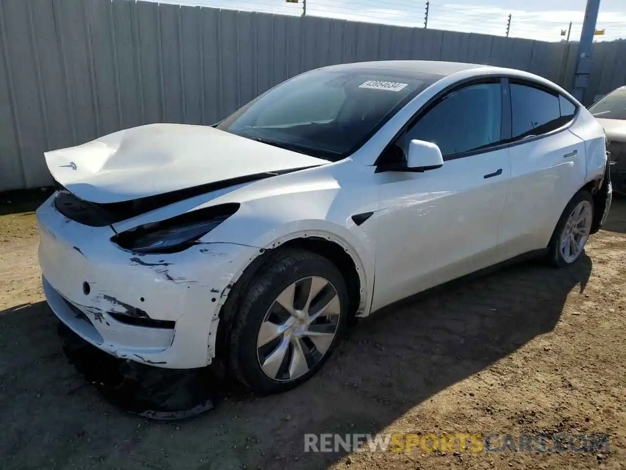 1 Photograph of a damaged car 5YJYGDEE5MF239514 TESLA MODEL Y 2021