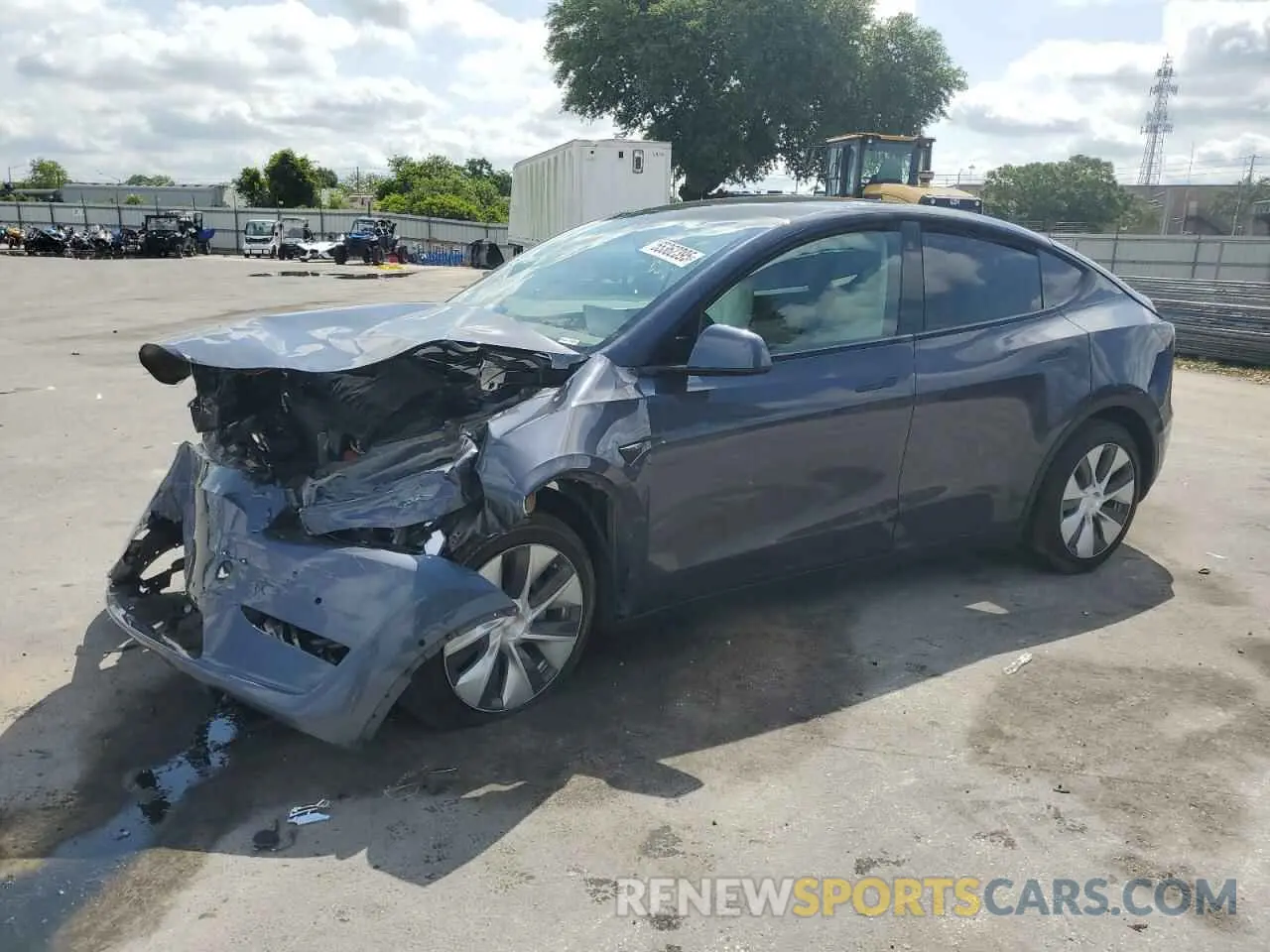 1 Photograph of a damaged car 5YJYGDEE5MF248486 TESLA MODEL Y 2021