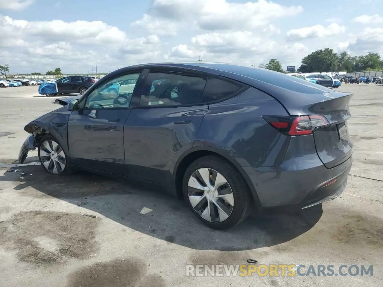 2 Photograph of a damaged car 5YJYGDEE5MF248486 TESLA MODEL Y 2021