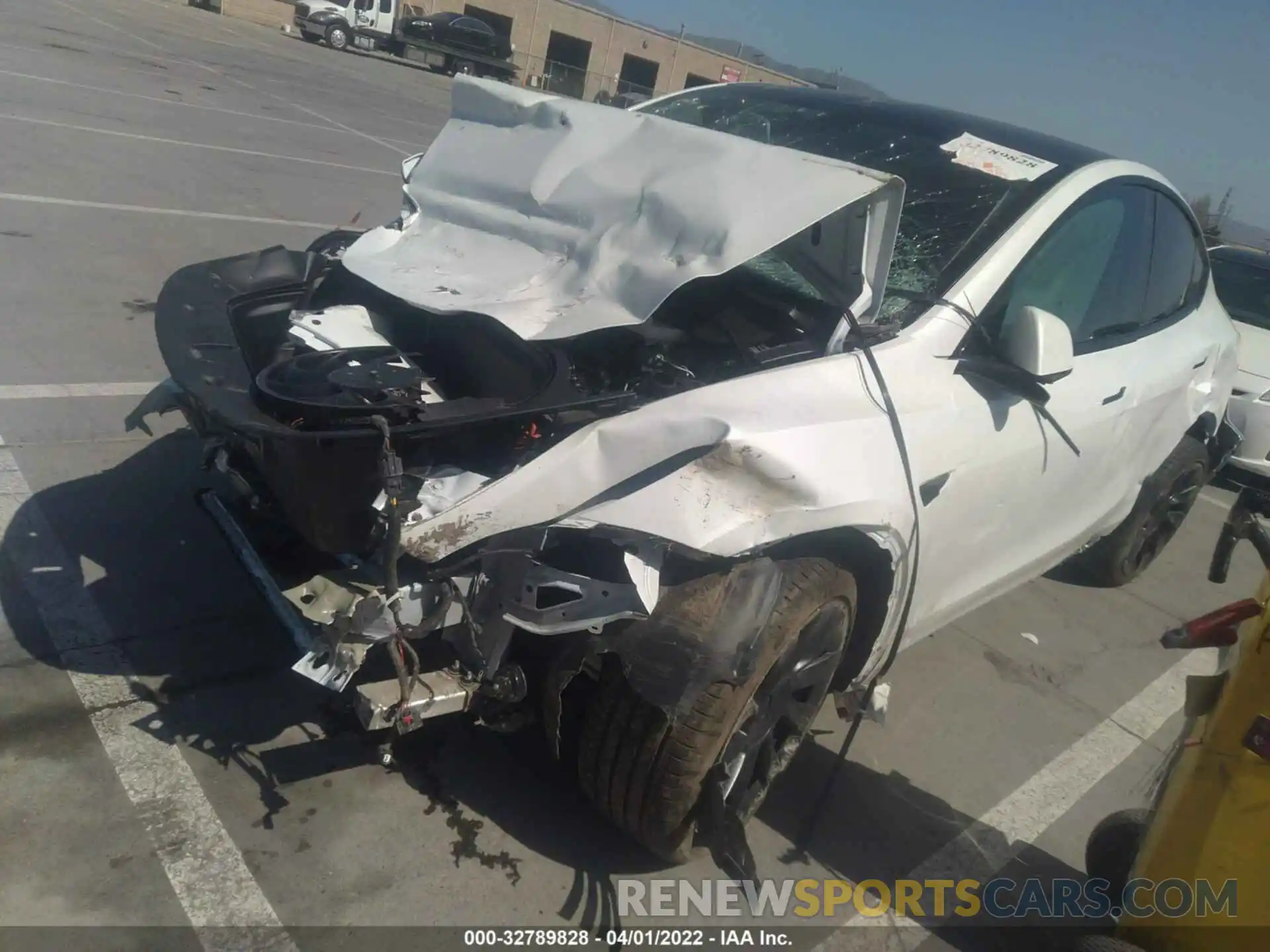 2 Photograph of a damaged car 5YJYGDEE5MF255924 TESLA MODEL Y 2021