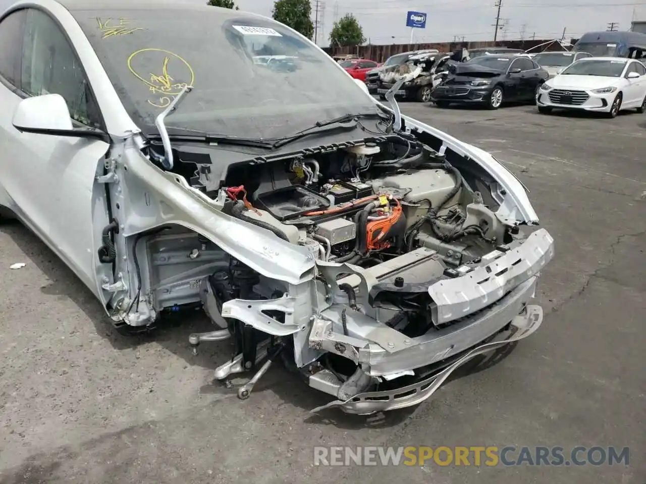 9 Photograph of a damaged car 5YJYGDEE5MF270245 TESLA MODEL Y 2021