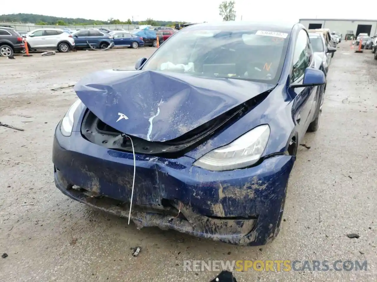 9 Photograph of a damaged car 5YJYGDEE5MF305835 TESLA MODEL Y 2021