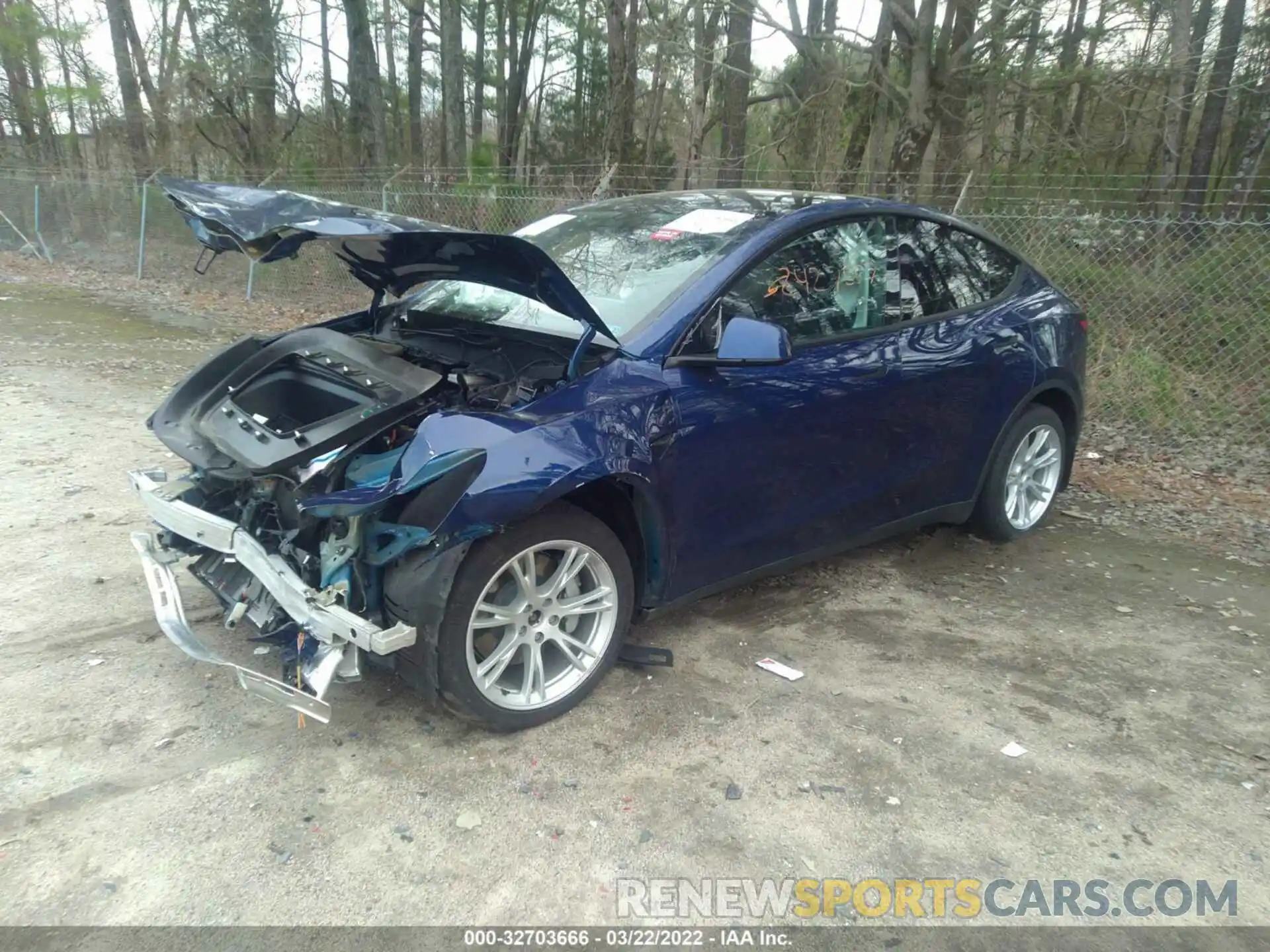 2 Photograph of a damaged car 5YJYGDEE6MF063895 TESLA MODEL Y 2021