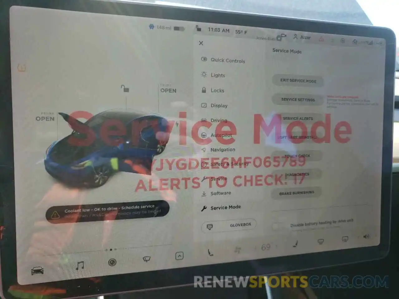 8 Photograph of a damaged car 5YJYGDEE6MF065789 TESLA MODEL Y 2021