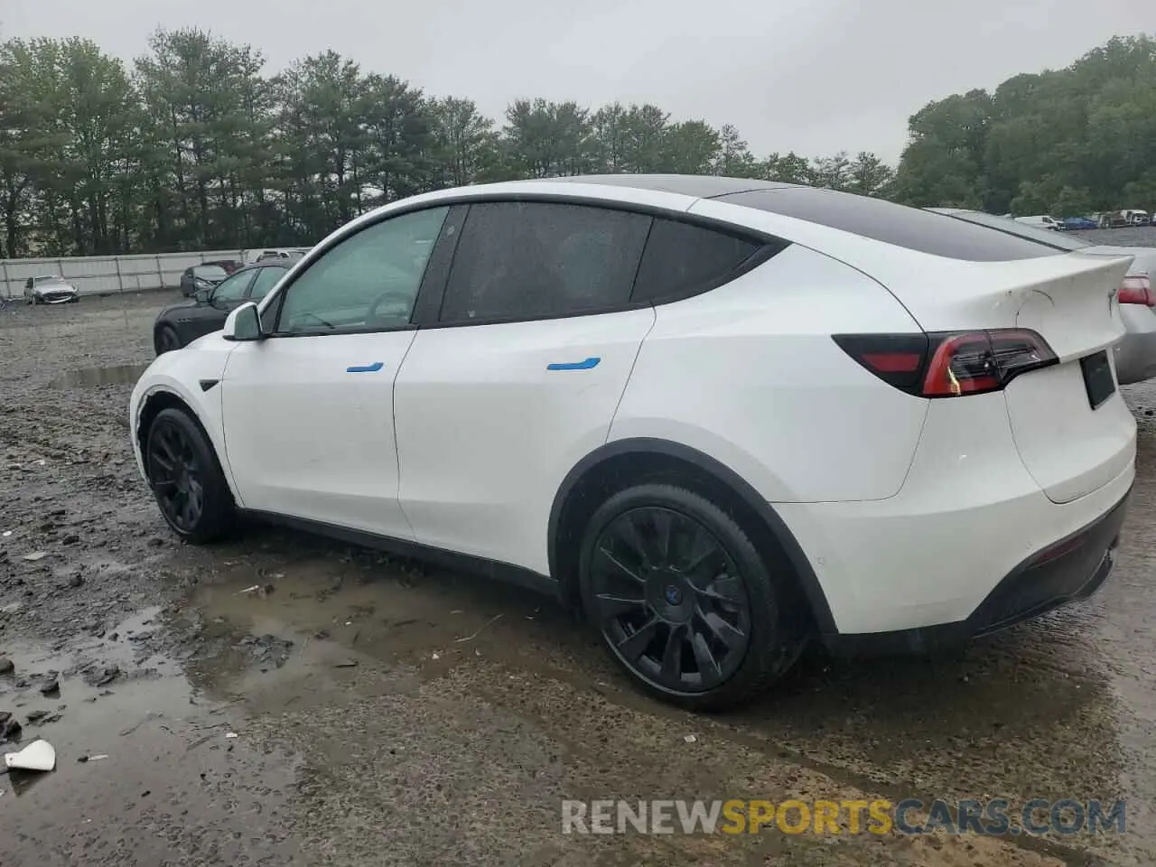 2 Photograph of a damaged car 5YJYGDEE6MF068126 TESLA MODEL Y 2021