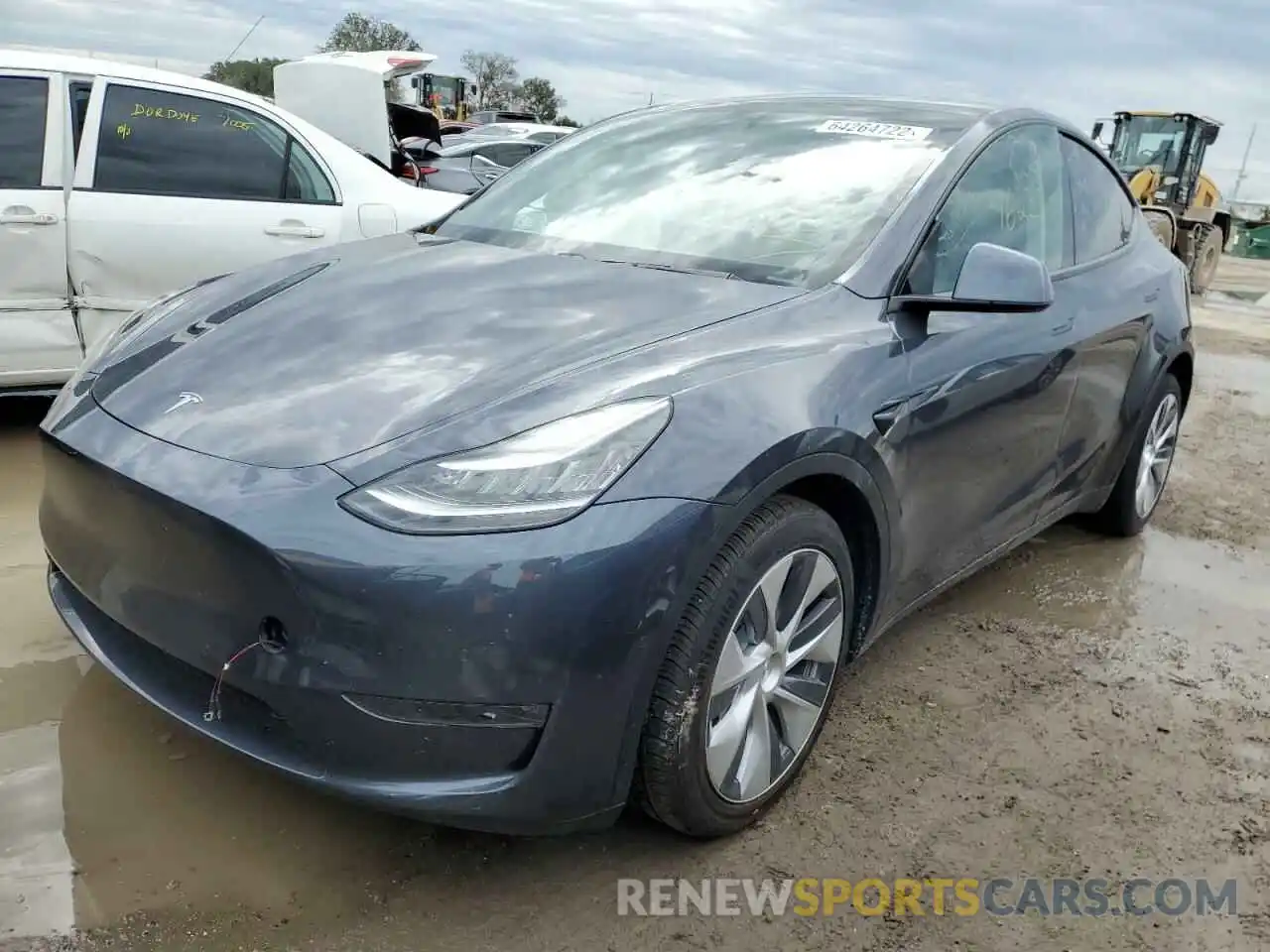 2 Photograph of a damaged car 5YJYGDEE6MF071057 TESLA MODEL Y 2021