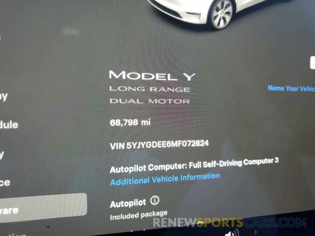 9 Photograph of a damaged car 5YJYGDEE6MF072824 TESLA MODEL Y 2021