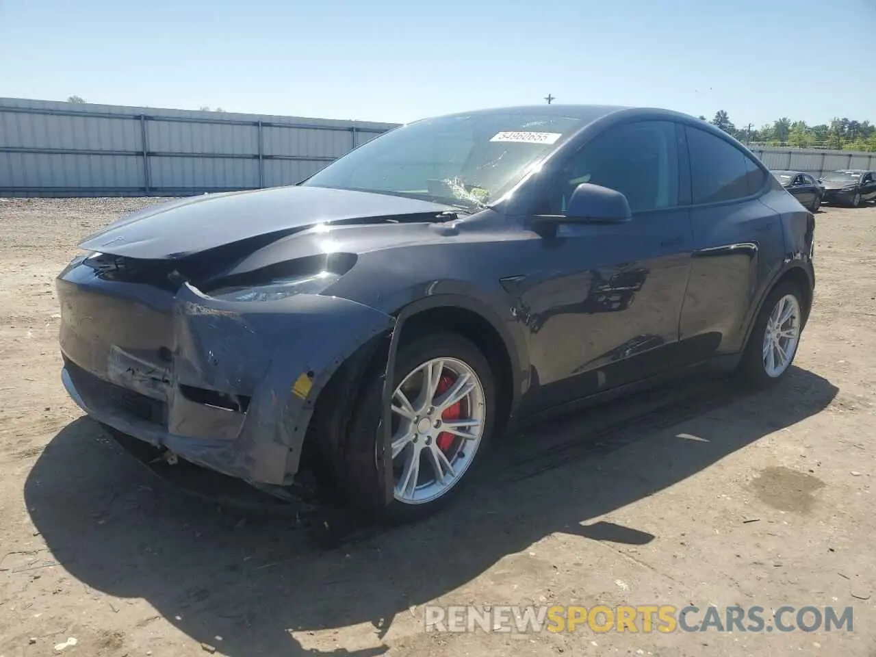 1 Photograph of a damaged car 5YJYGDEE6MF074492 TESLA MODEL Y 2021