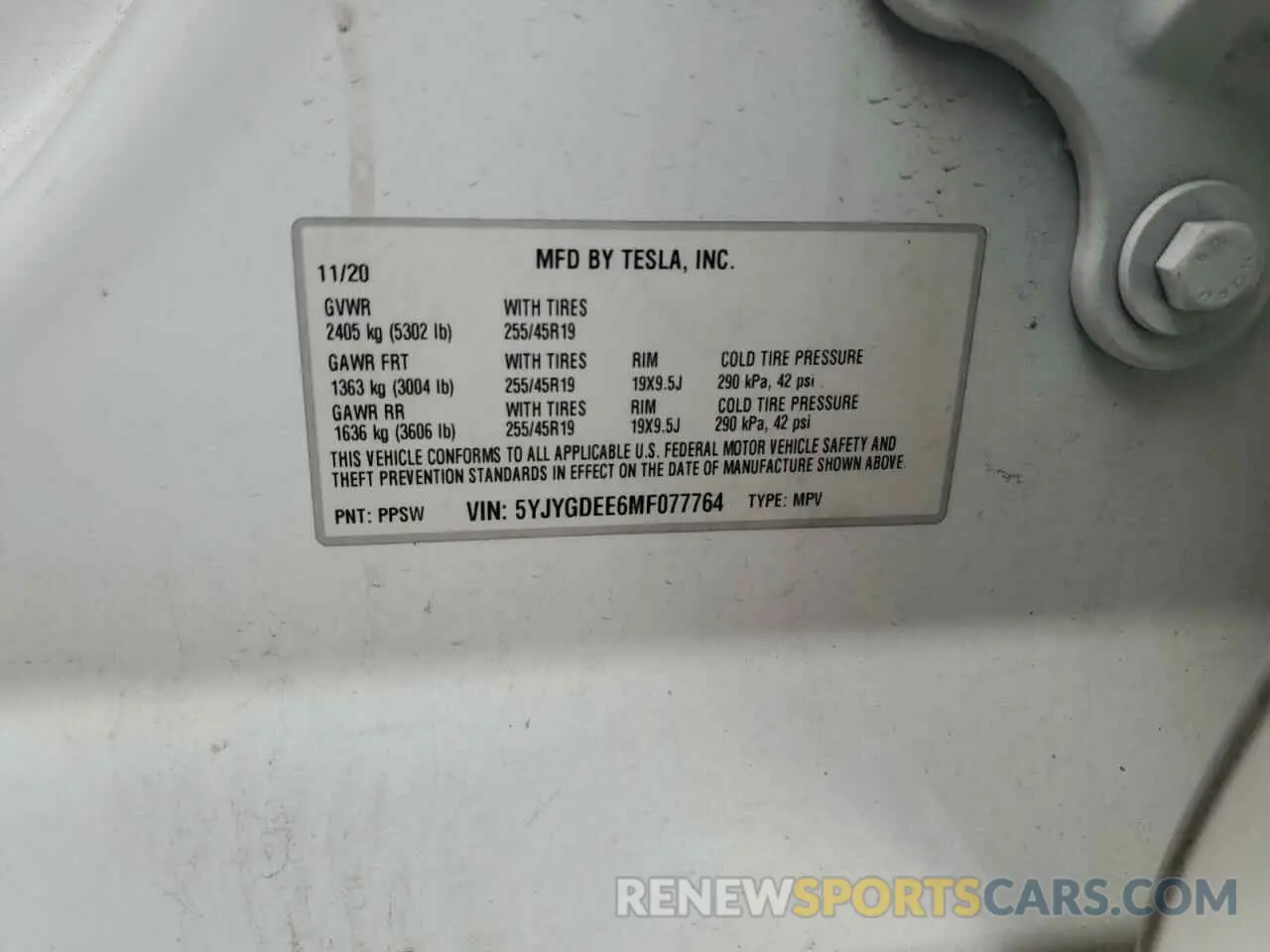 13 Photograph of a damaged car 5YJYGDEE6MF077764 TESLA MODEL Y 2021