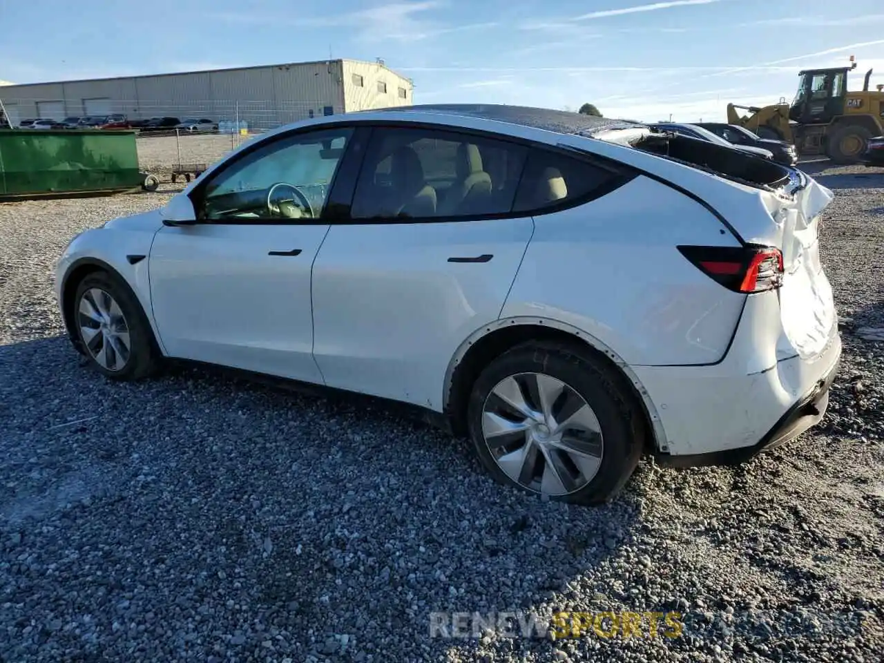 2 Photograph of a damaged car 5YJYGDEE6MF081281 TESLA MODEL Y 2021