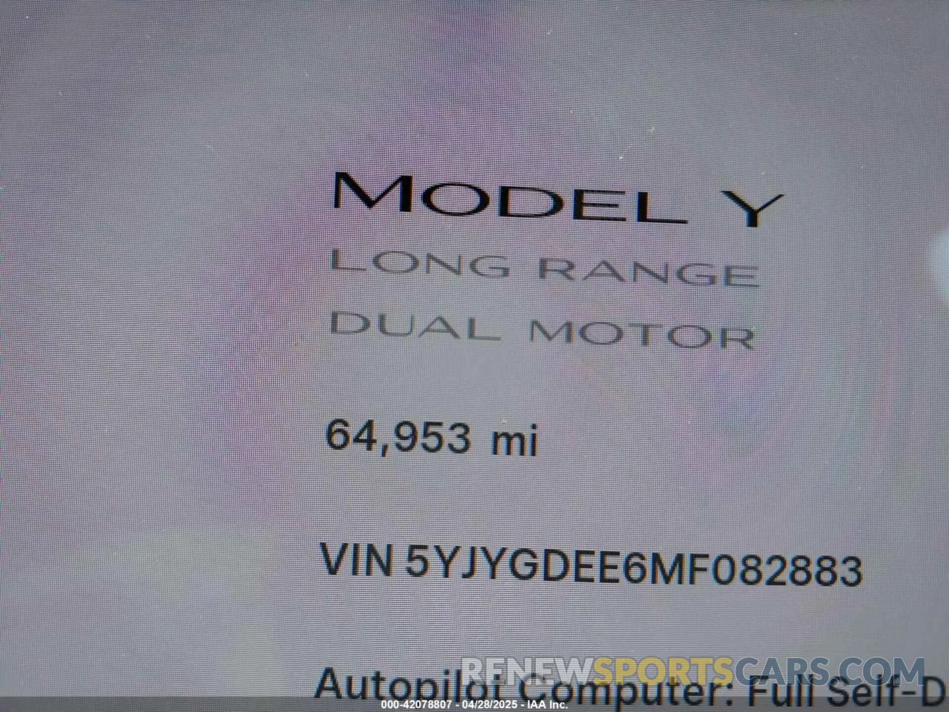 16 Photograph of a damaged car 5YJYGDEE6MF082883 TESLA MODEL Y 2021