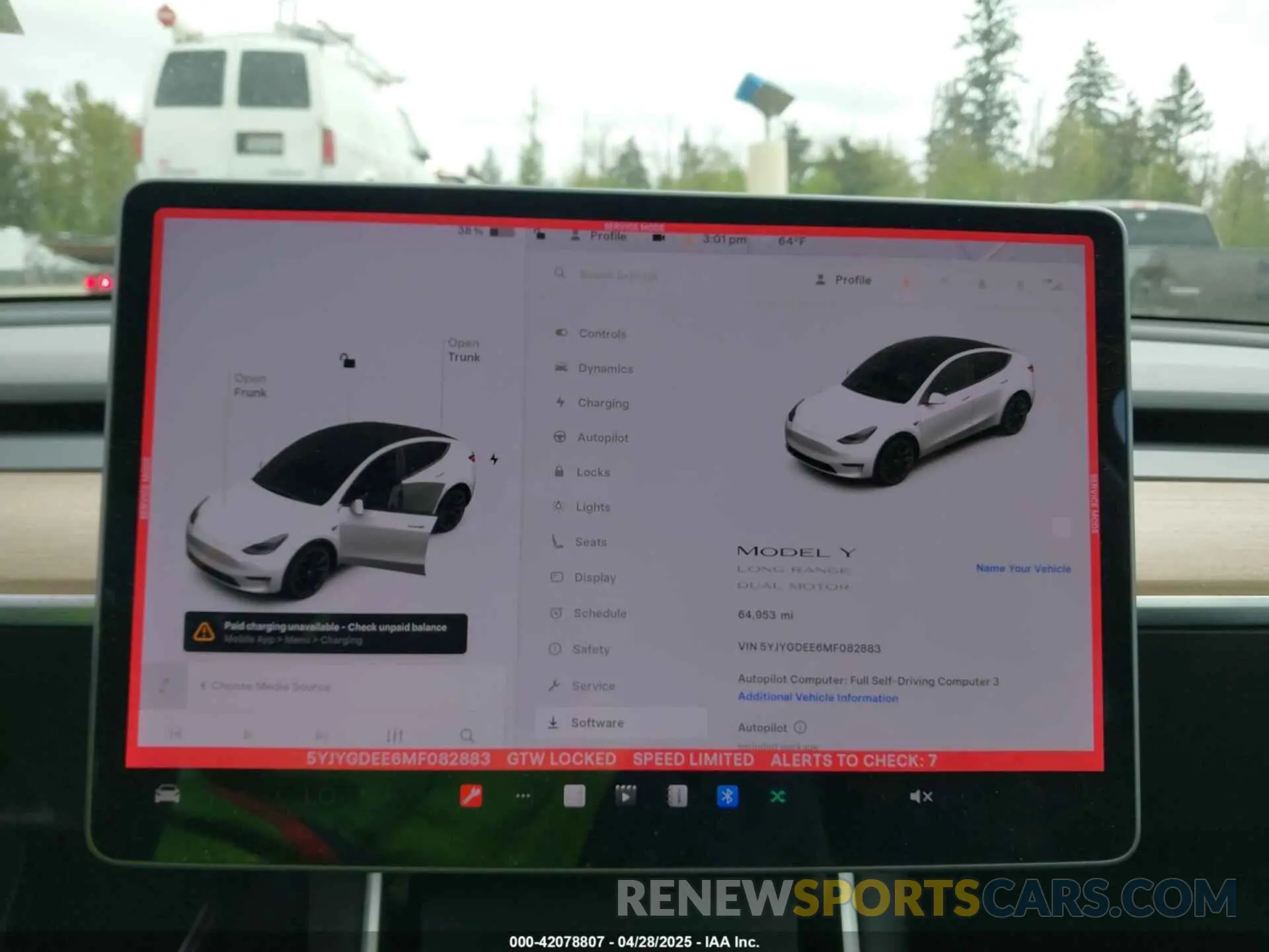 7 Photograph of a damaged car 5YJYGDEE6MF082883 TESLA MODEL Y 2021