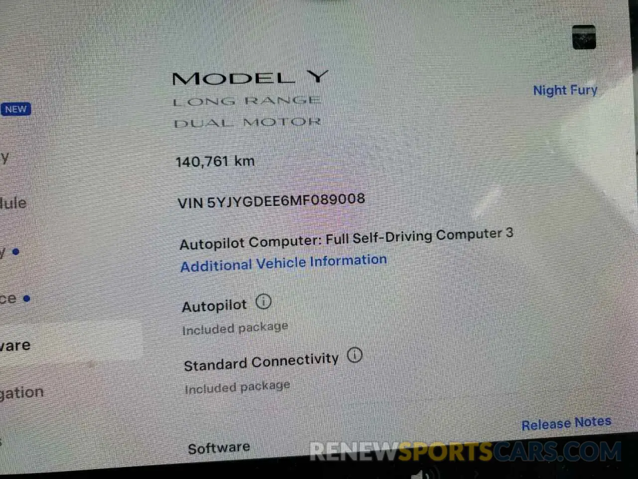9 Photograph of a damaged car 5YJYGDEE6MF089008 TESLA MODEL Y 2021