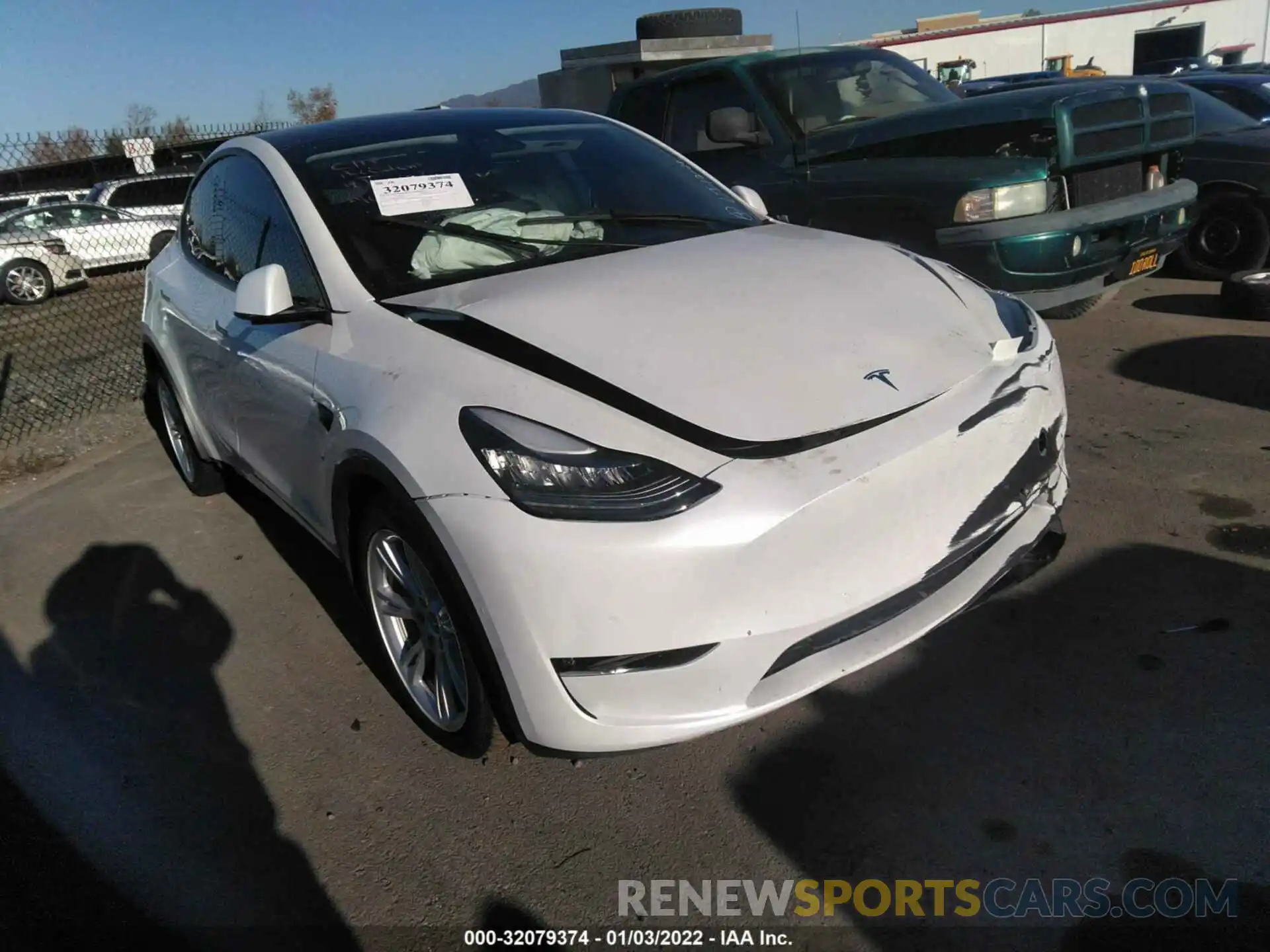 1 Photograph of a damaged car 5YJYGDEE6MF091440 TESLA MODEL Y 2021