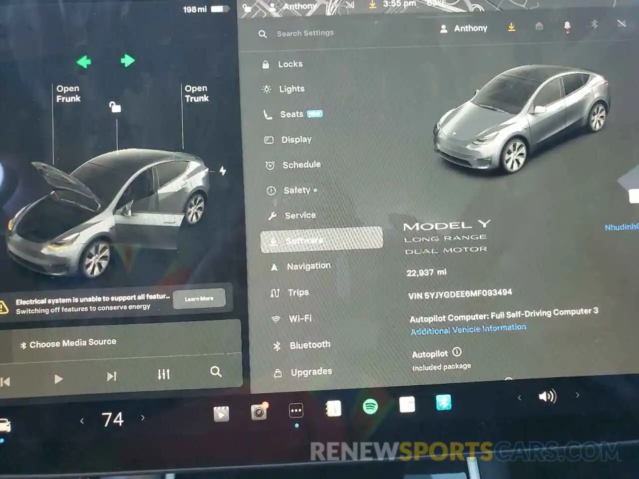 9 Photograph of a damaged car 5YJYGDEE6MF093494 TESLA MODEL Y 2021