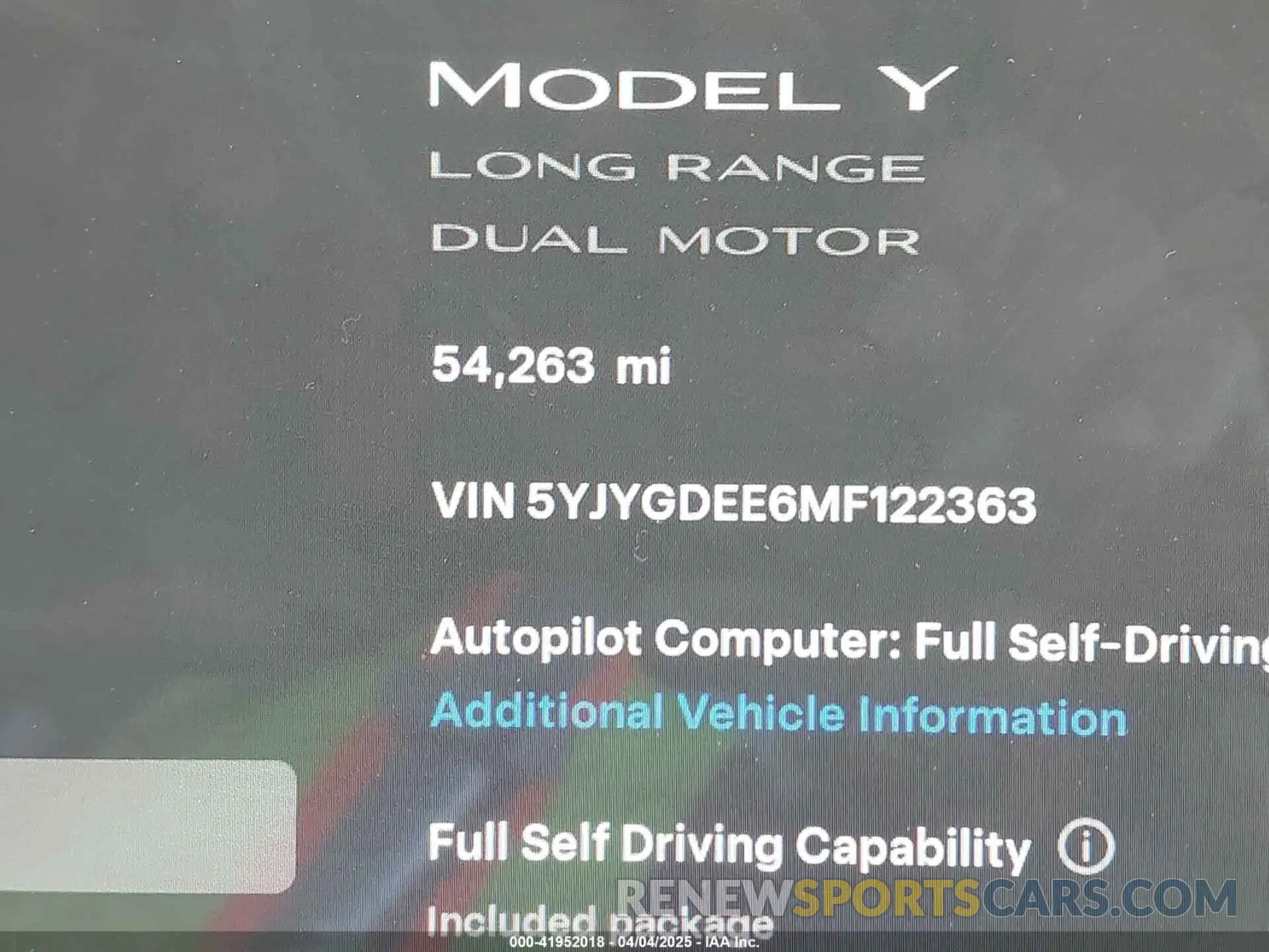 15 Photograph of a damaged car 5YJYGDEE6MF122363 TESLA MODEL Y 2021