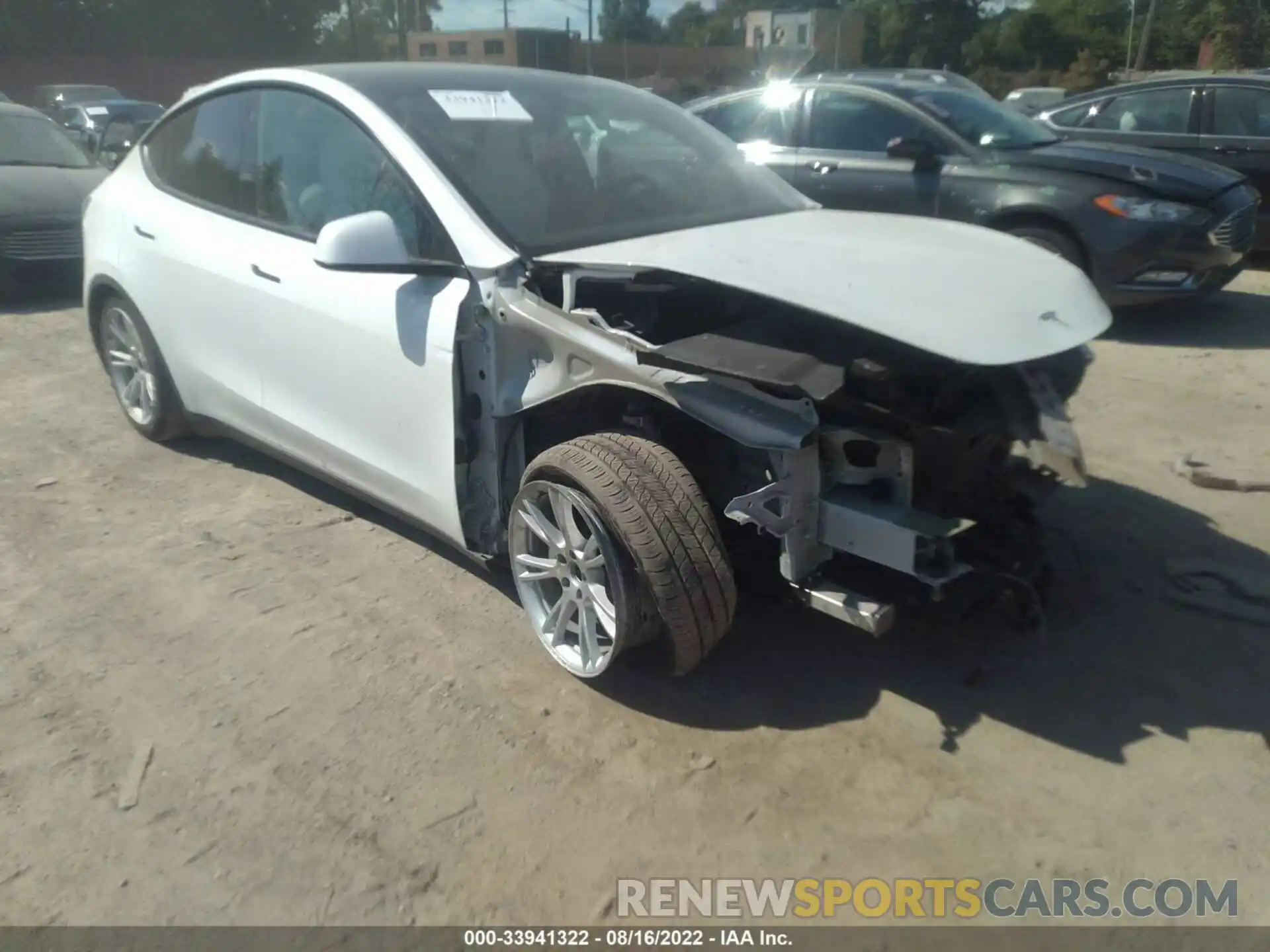 1 Photograph of a damaged car 5YJYGDEE6MF130544 TESLA MODEL Y 2021