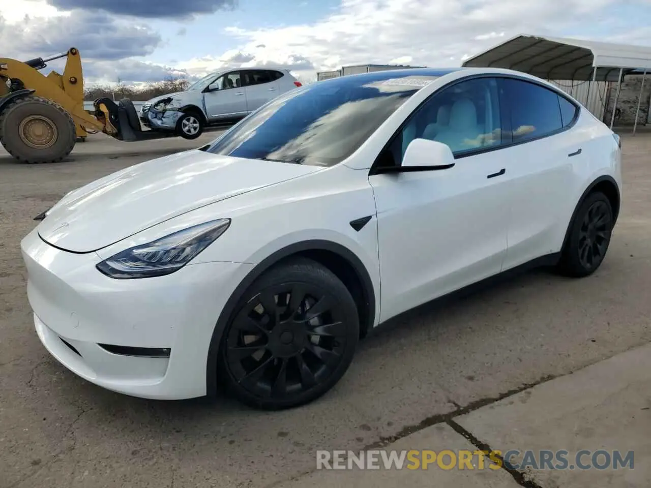 1 Photograph of a damaged car 5YJYGDEE6MF157999 TESLA MODEL Y 2021