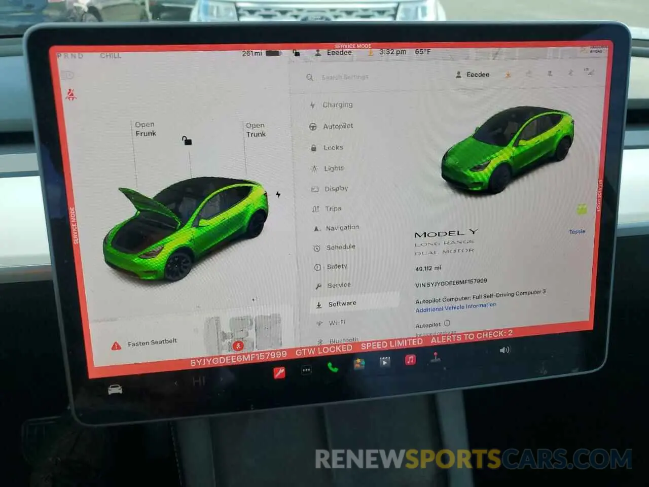 9 Photograph of a damaged car 5YJYGDEE6MF157999 TESLA MODEL Y 2021