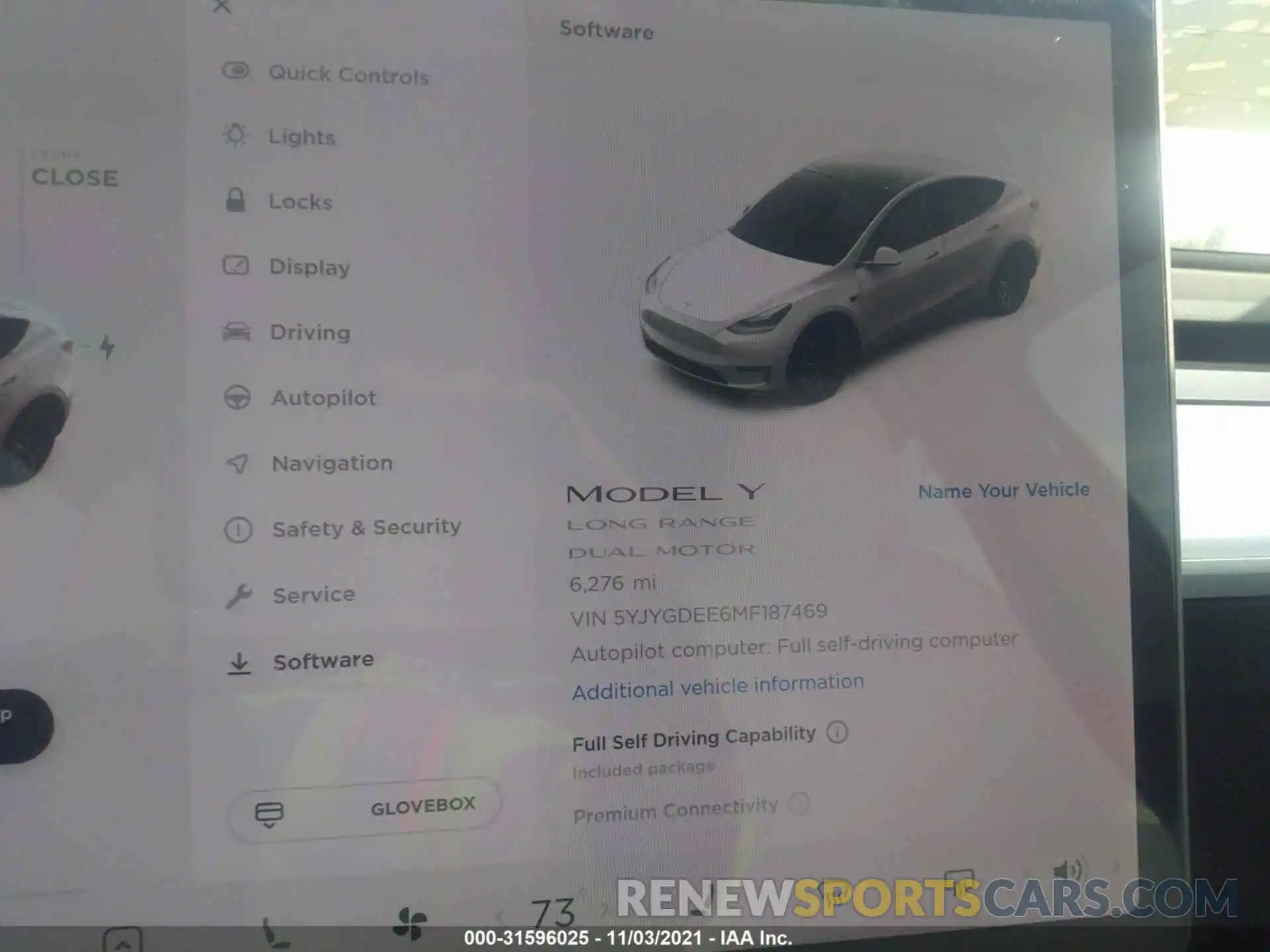 7 Photograph of a damaged car 5YJYGDEE6MF187469 TESLA MODEL Y 2021